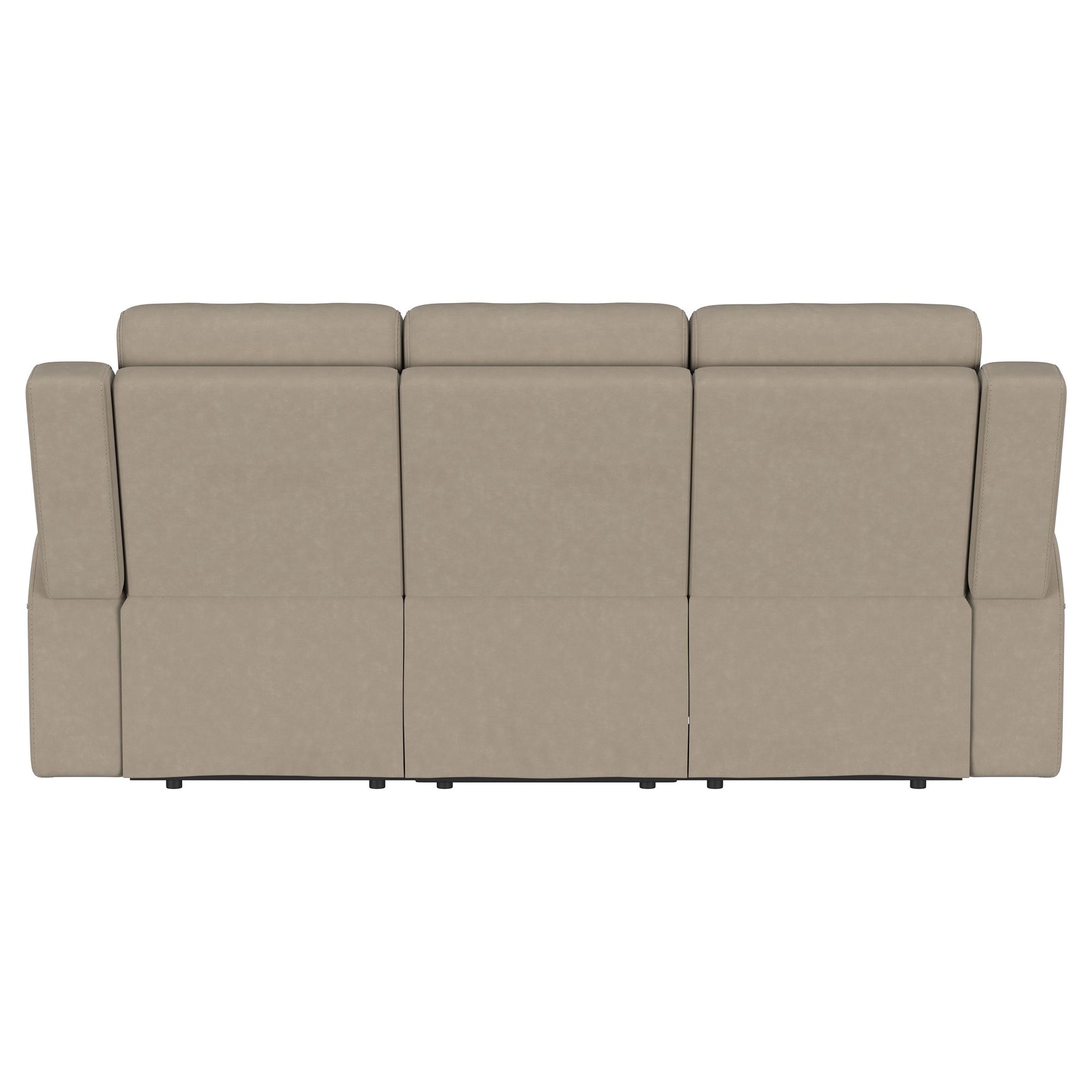 Brentwood Upholstered Motion Reclining Sofa Taupe - Tampa Furniture Outlet