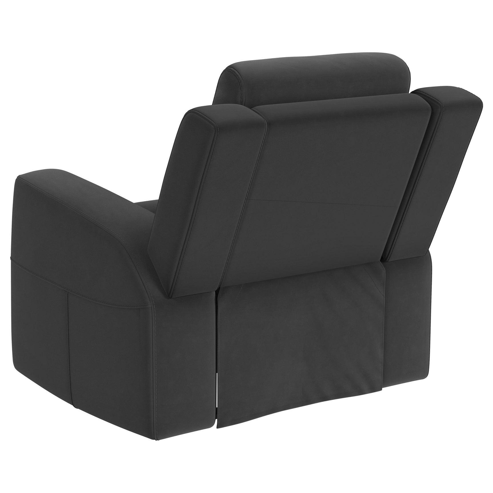 Brentwood Upholstered Recliner Chair Dark Charcoal - Tampa Furniture Outlet