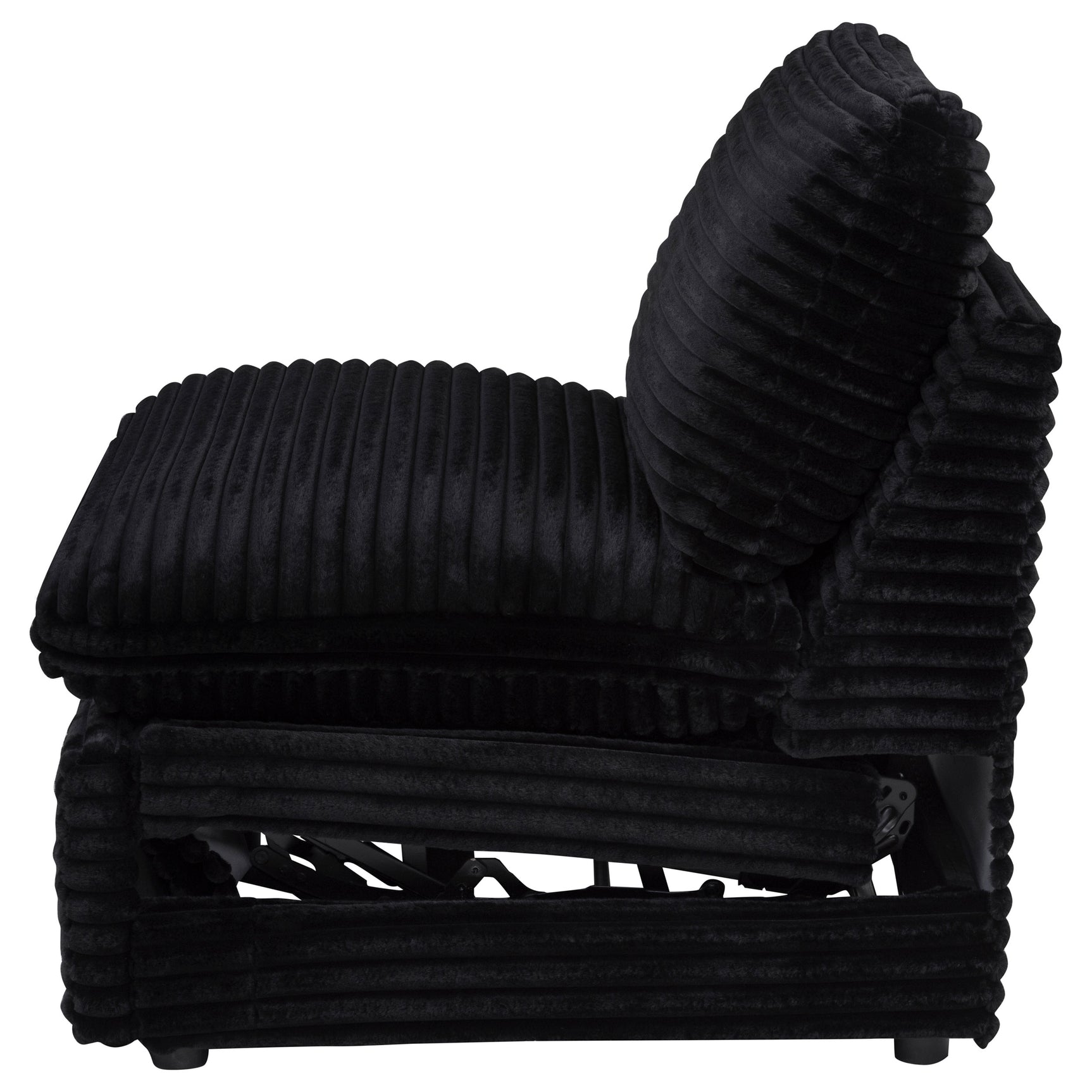 Collins Modular Power Armless Recliner Black