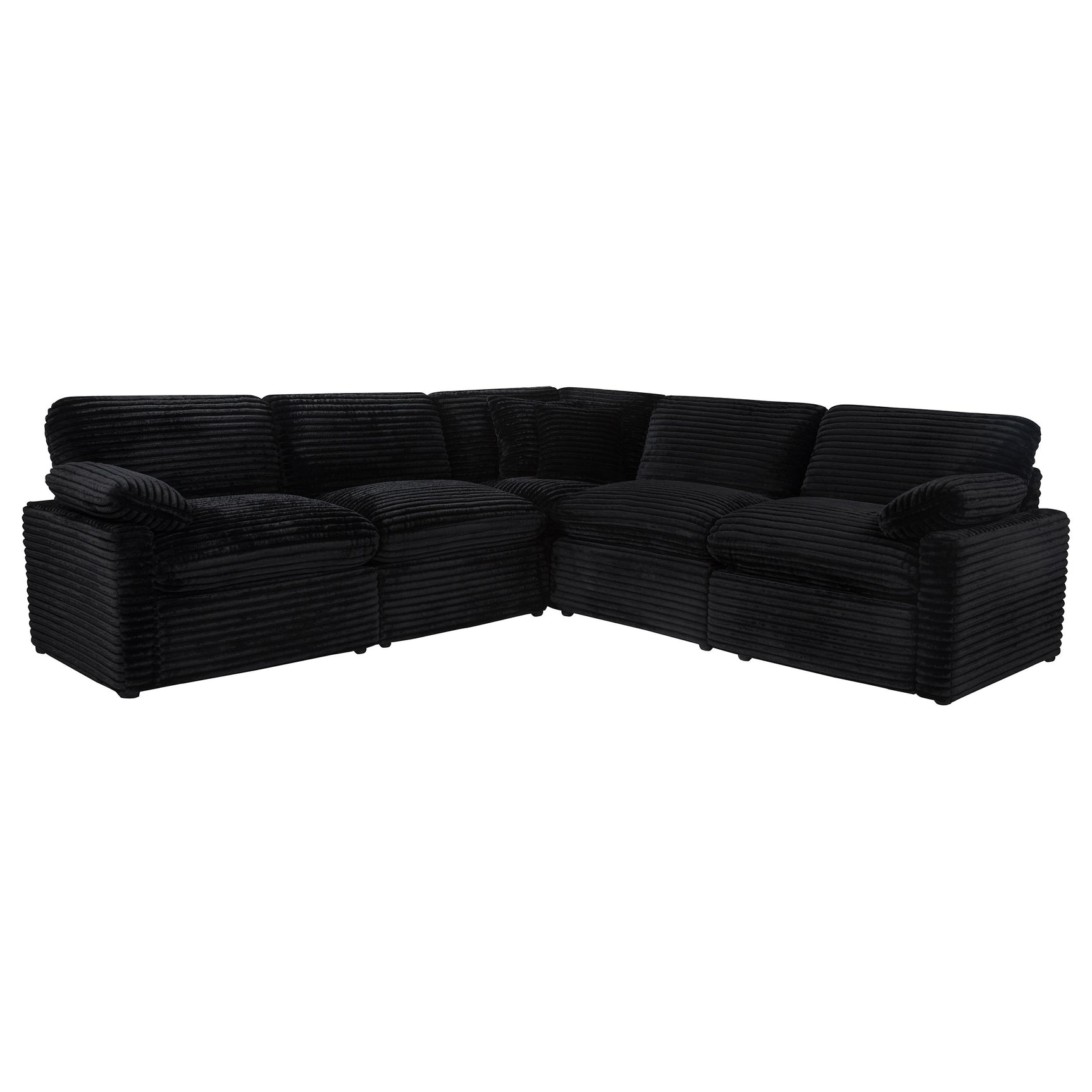 Collins 5-piece Modular Power Reclining Sectional Black