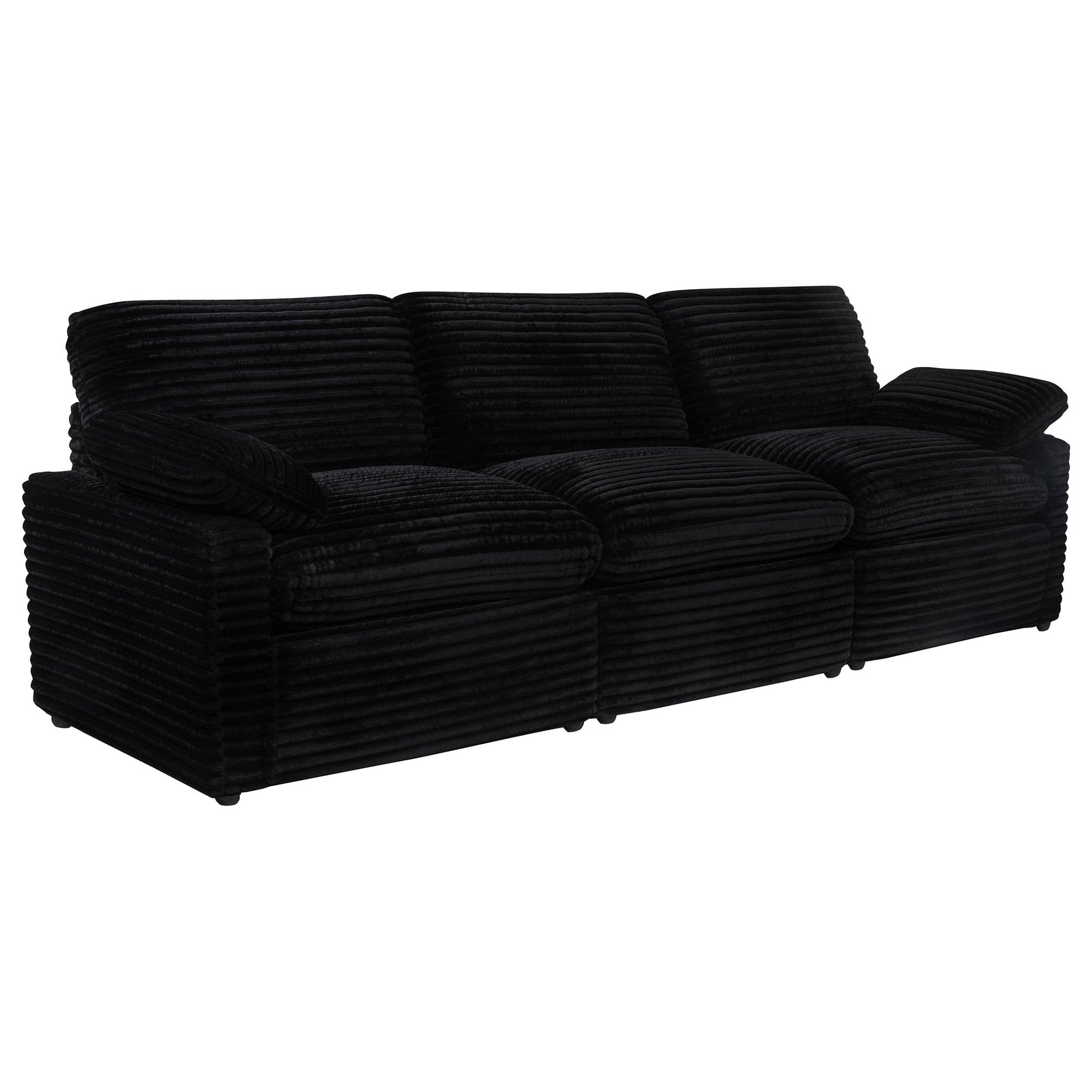 Tampa Furniture Outlet - Coaster - Collins Modular Power Sofa Black - 610361P
