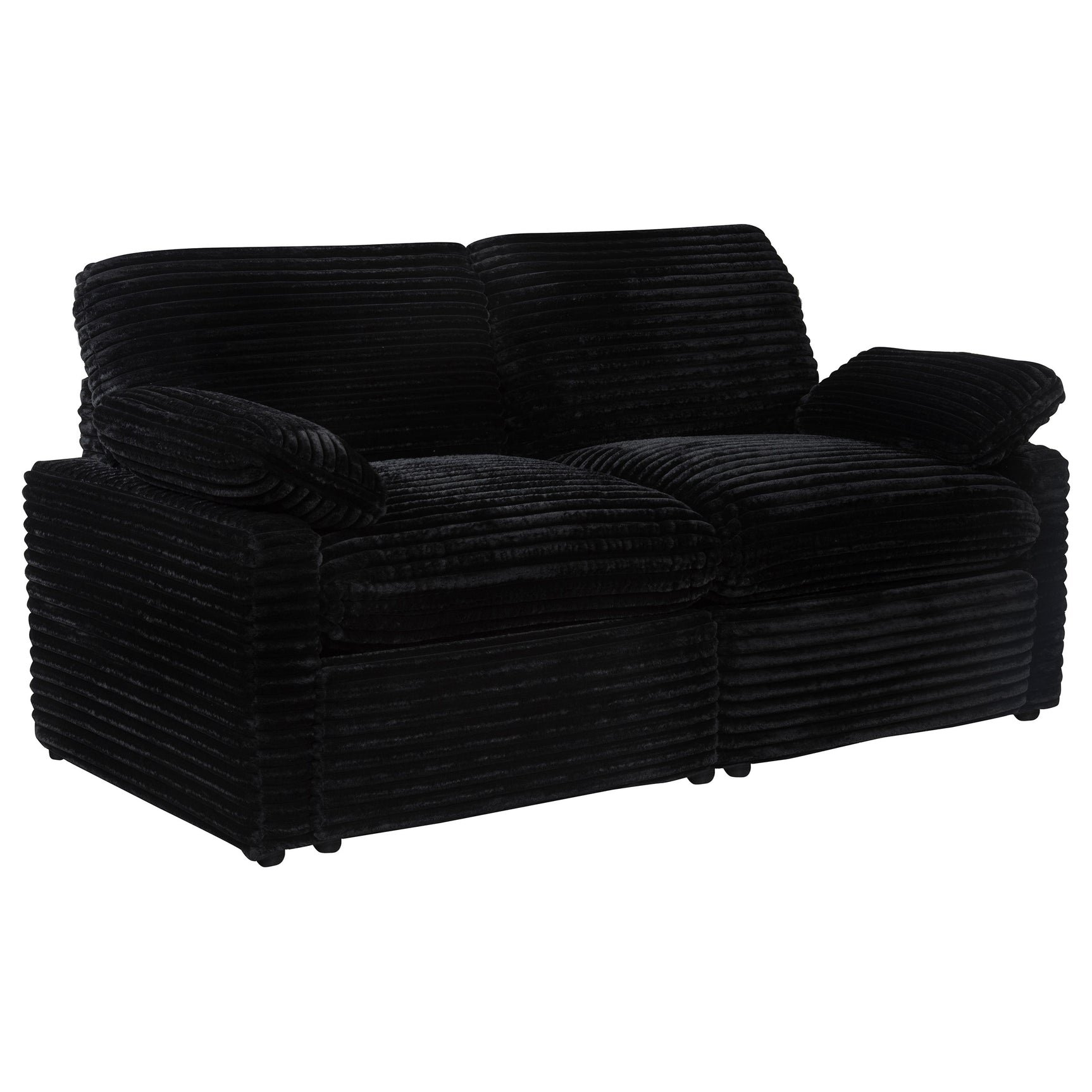 Tampa Furniture Outlet - Coaster - Collins Modular Power Loveseat Black - 610362P