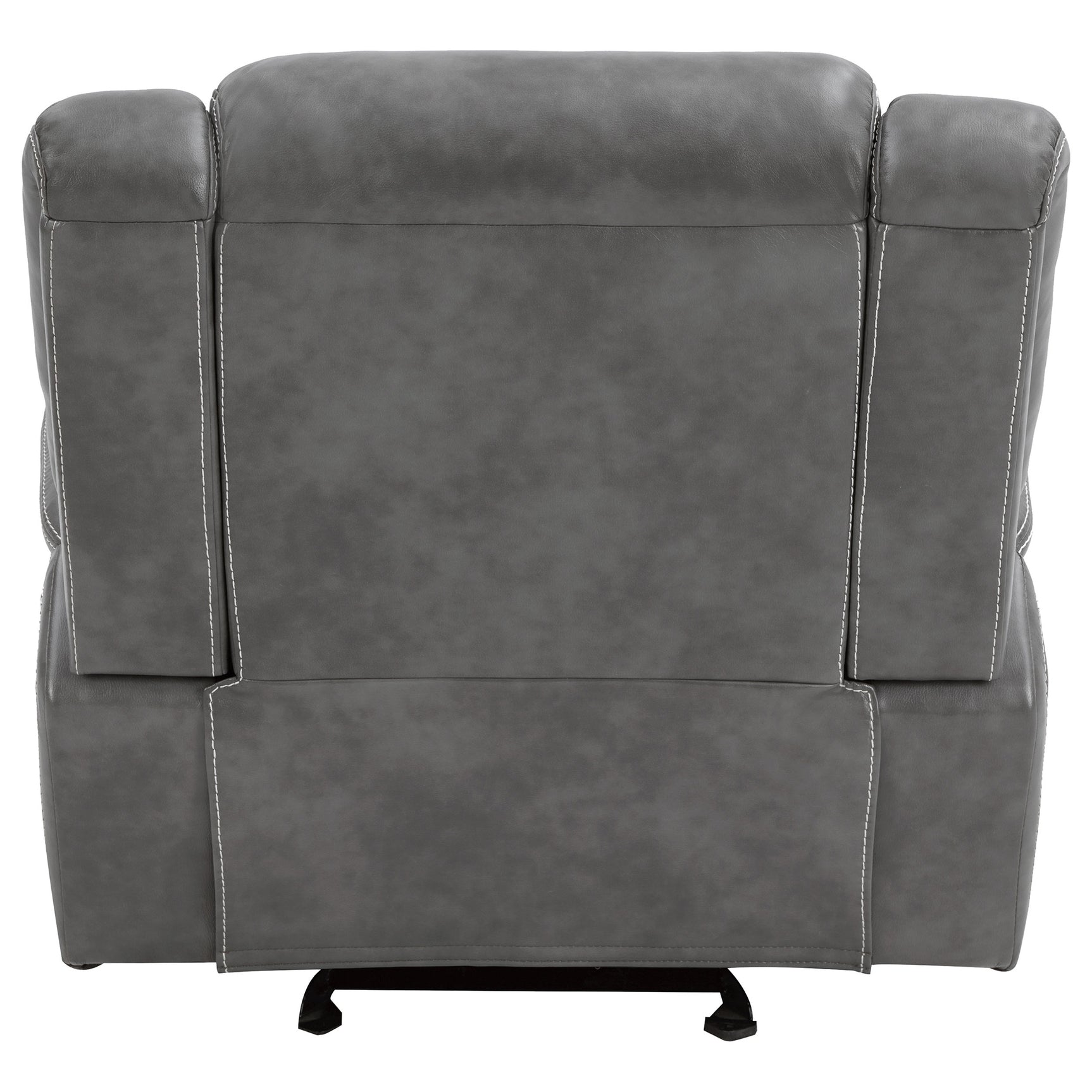 Conrad Upholstered Padded Arm Glider Recliner Grey - Tampa Furniture Outlet