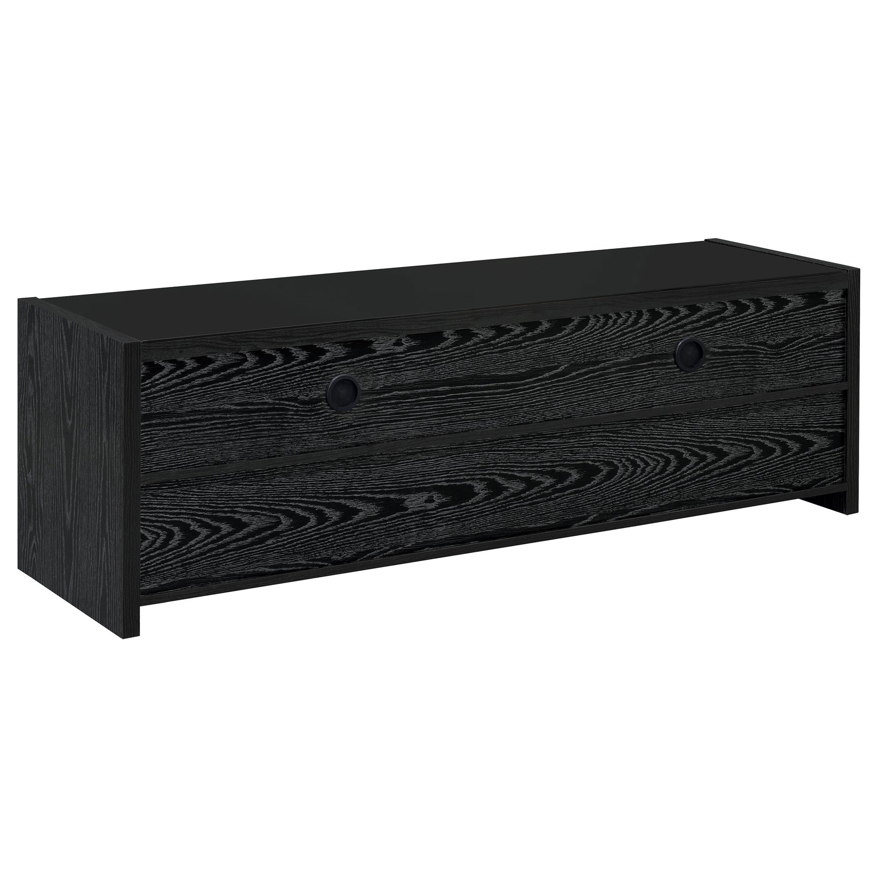Alton 3-drawer Engineered Wood 61-inch TV Stand Black Oak - Tampa Furniture Outlet