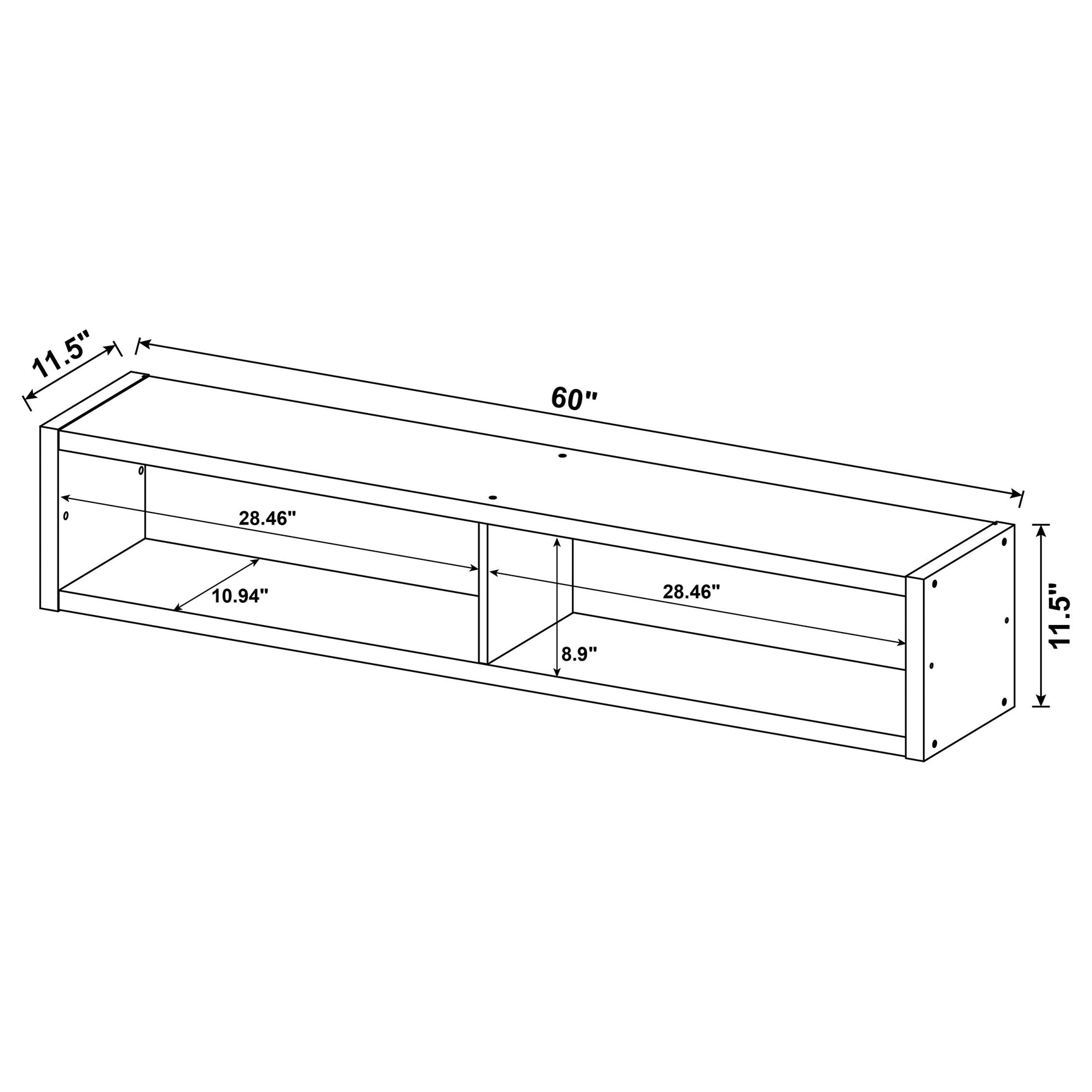 Lewes 4-piece 60-inch TV Entertainment Center Cappuccino - Tampa Furniture Outlet