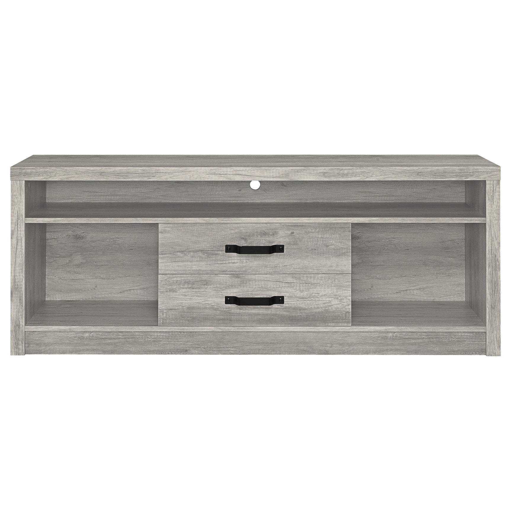 Burke 2-drawer Engineered Wood 59-inch TV Stand Grey Driftwood - Tampa Furniture Outlet