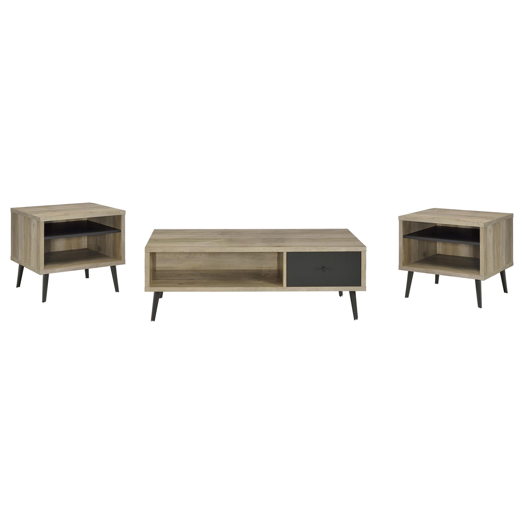 Welsh 3-piece Coffee and End Table Set Distressed Pine - Tampa Furniture Outlet