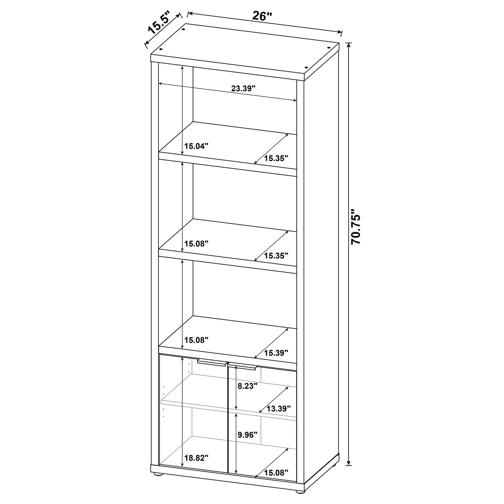 Tabby 3-piece 60-inch TV Entertainment Center Mango - Tampa Furniture Outlet