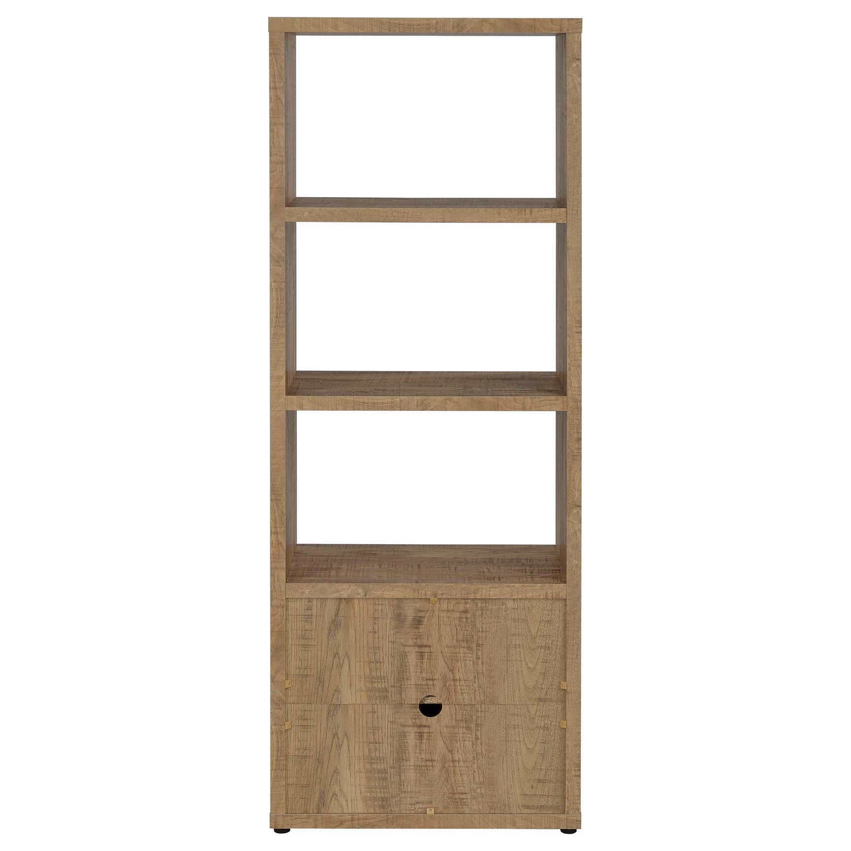 Tabby 3-shelf Engineered Wood Media Tower Mango - Tampa Furniture Outlet