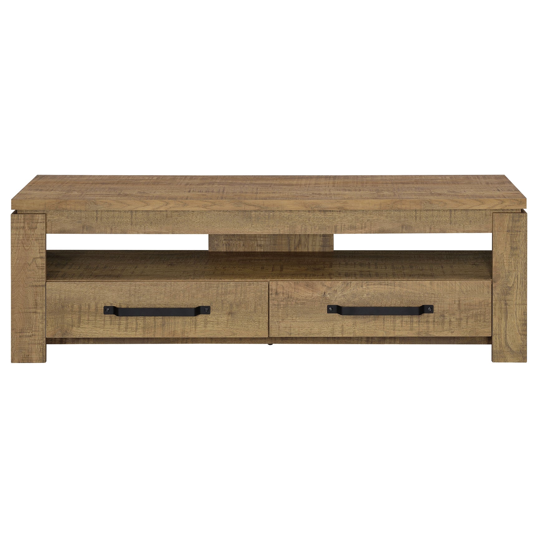 Elkton 2-drawer Engineered Wood 59-inch TV Stand Mango - Tampa Furniture Outlet