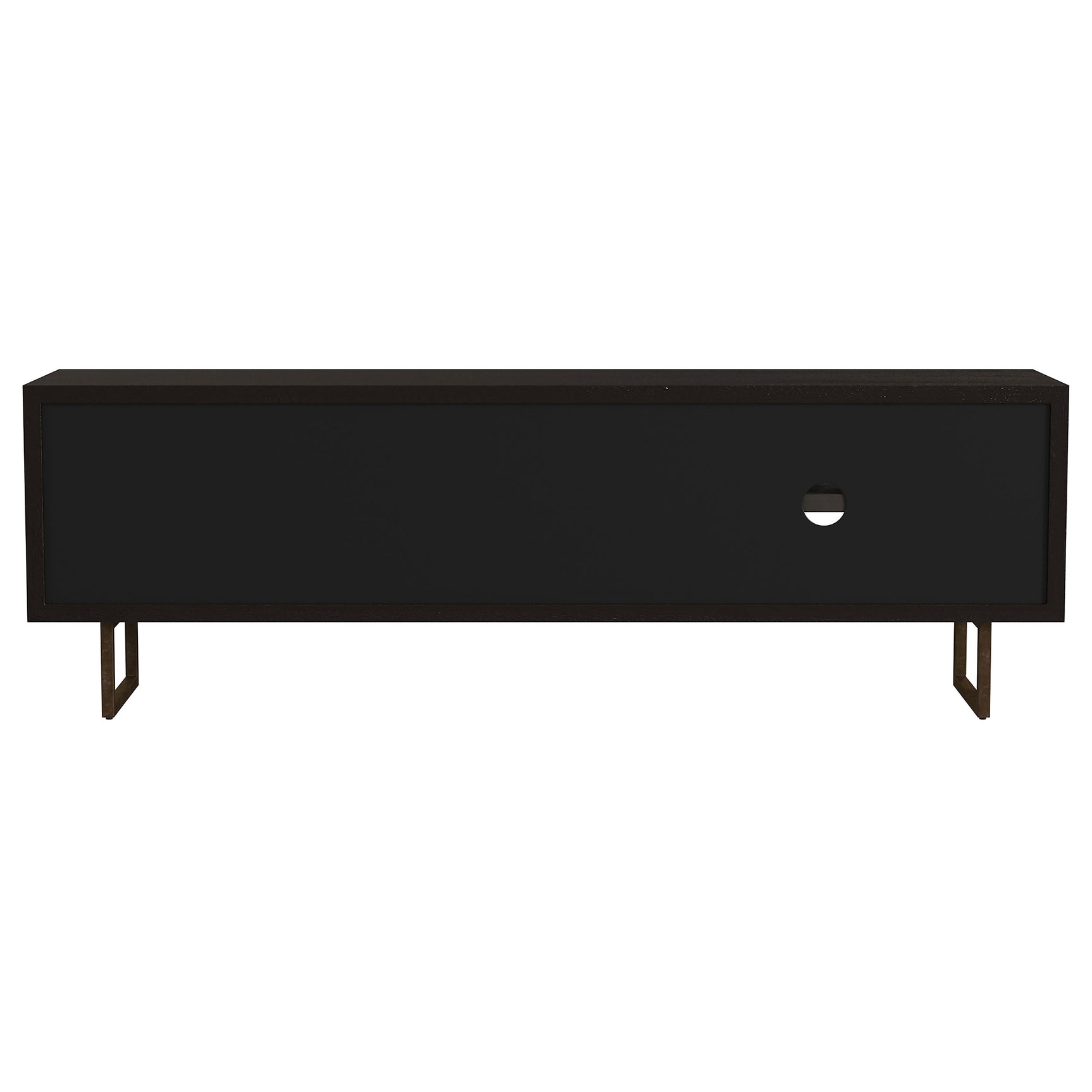 Marsden 2-door Mango Wood 70-inch TV Stand Charcoal Black - Tampa Furniture Outlet