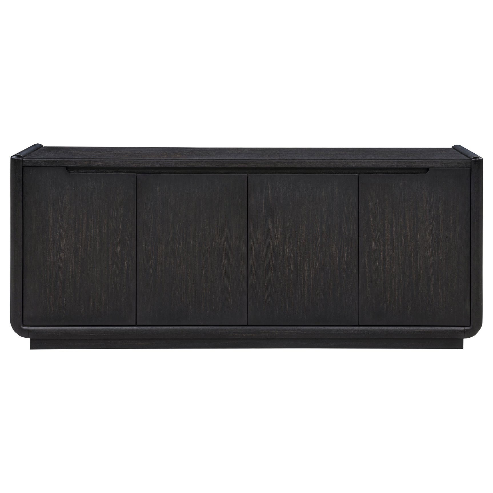 Leandro 72-inch 4-door TV Stand Media Console Burnished Black