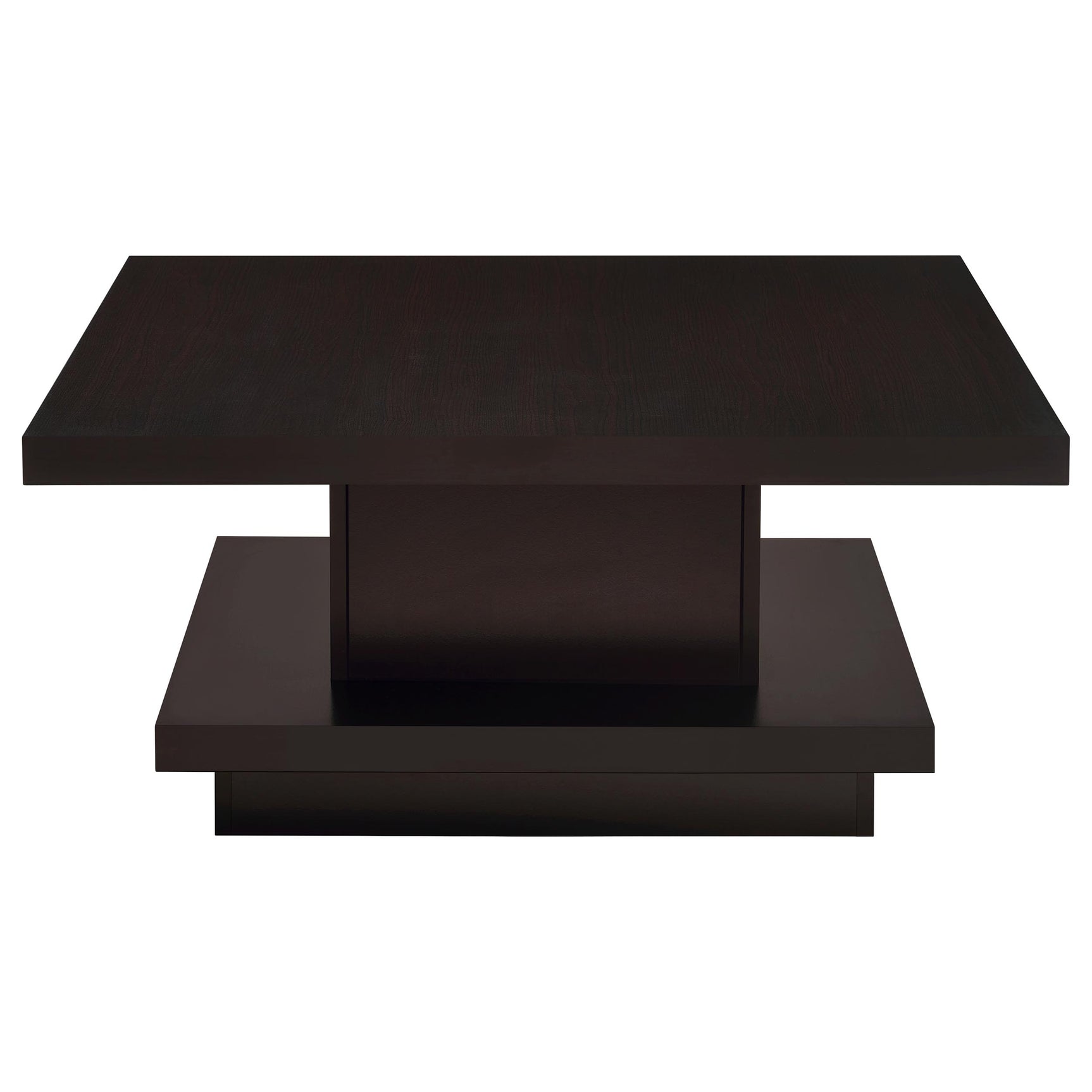 Reston 2-piece Square Coffee and End Table Set Cappuccino - Tampa Furniture Outlet