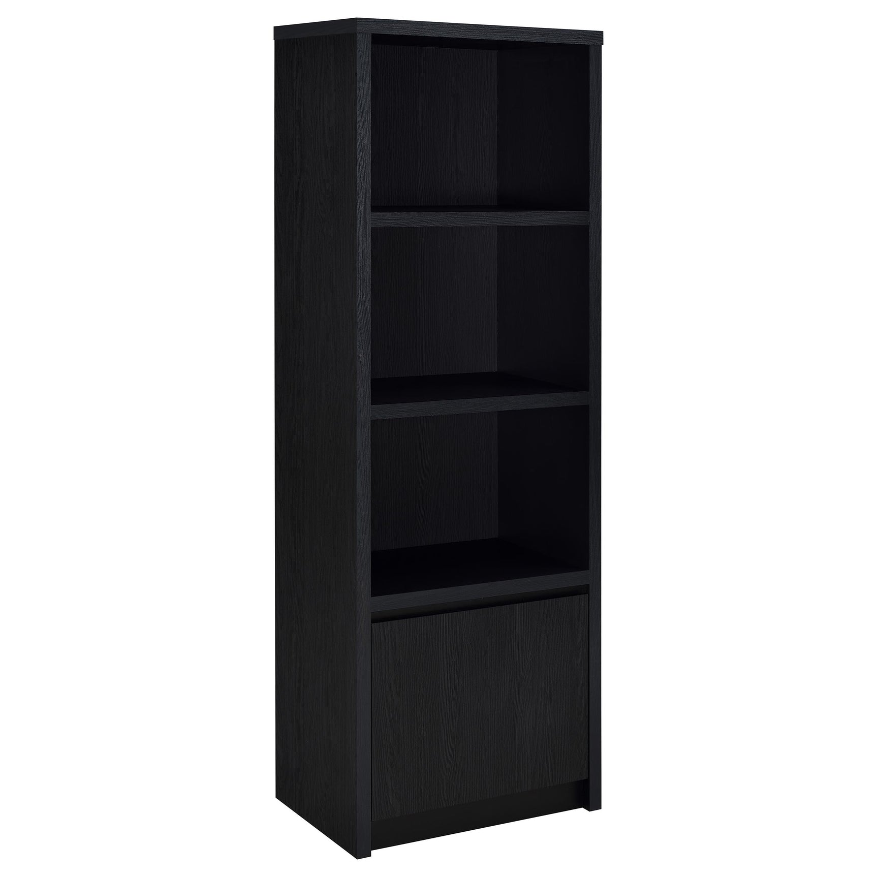 Tampa Furniture Outlet - Coaster - Winfield 3-shelf Media Tower Entertainment Pier Black - 706224