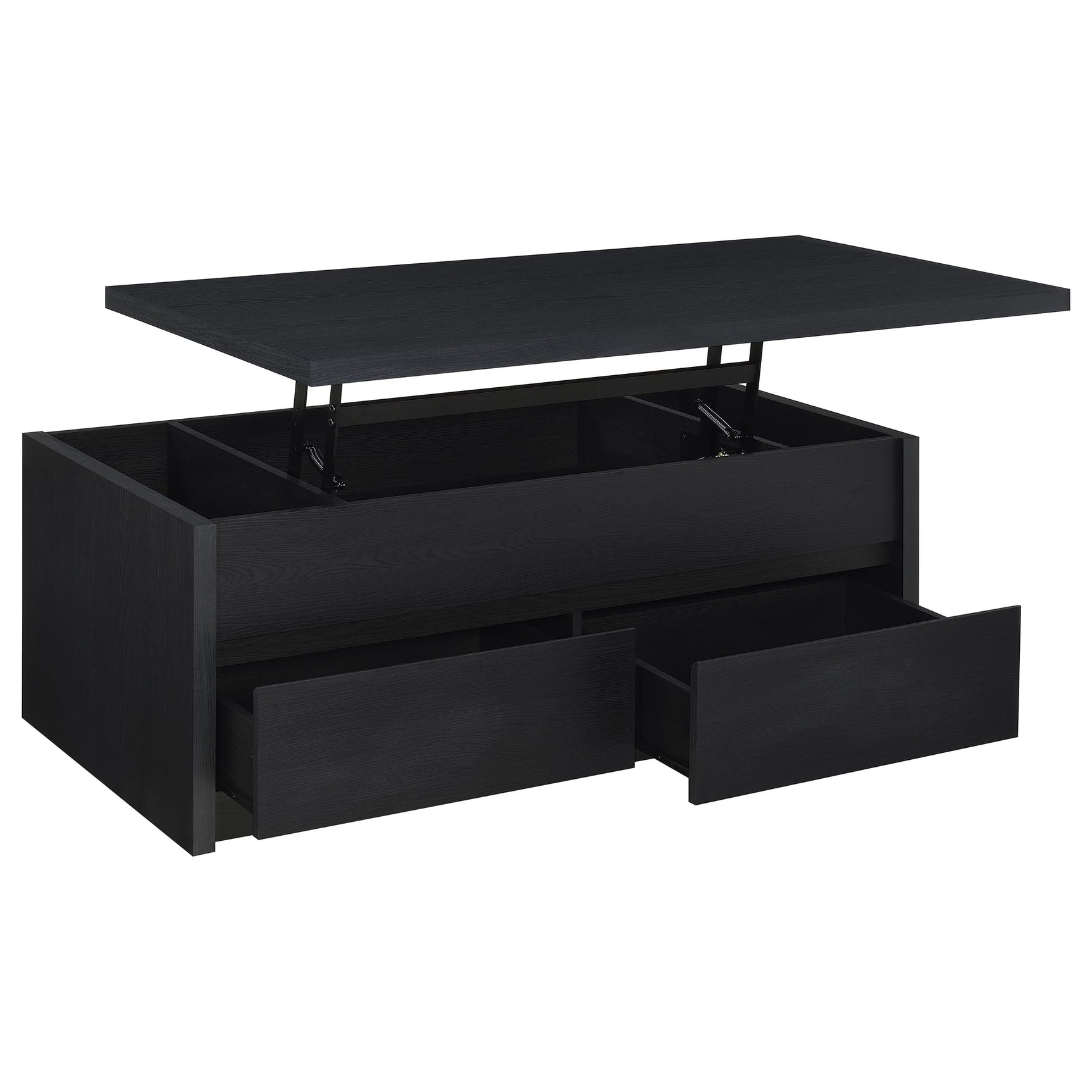 Knapp 2-piece Lift Top Coffee Table Set Black - Tampa Furniture Outlet