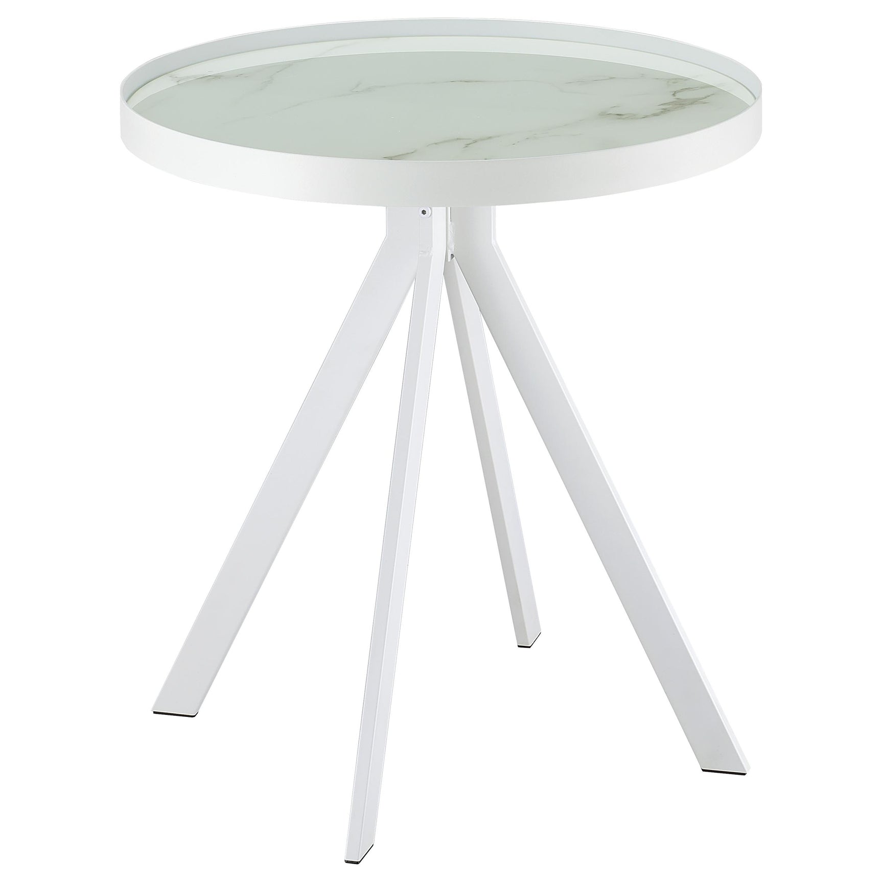 Briggs 3-piece Round Coffee and End Table Set White - Tampa Furniture Outlet