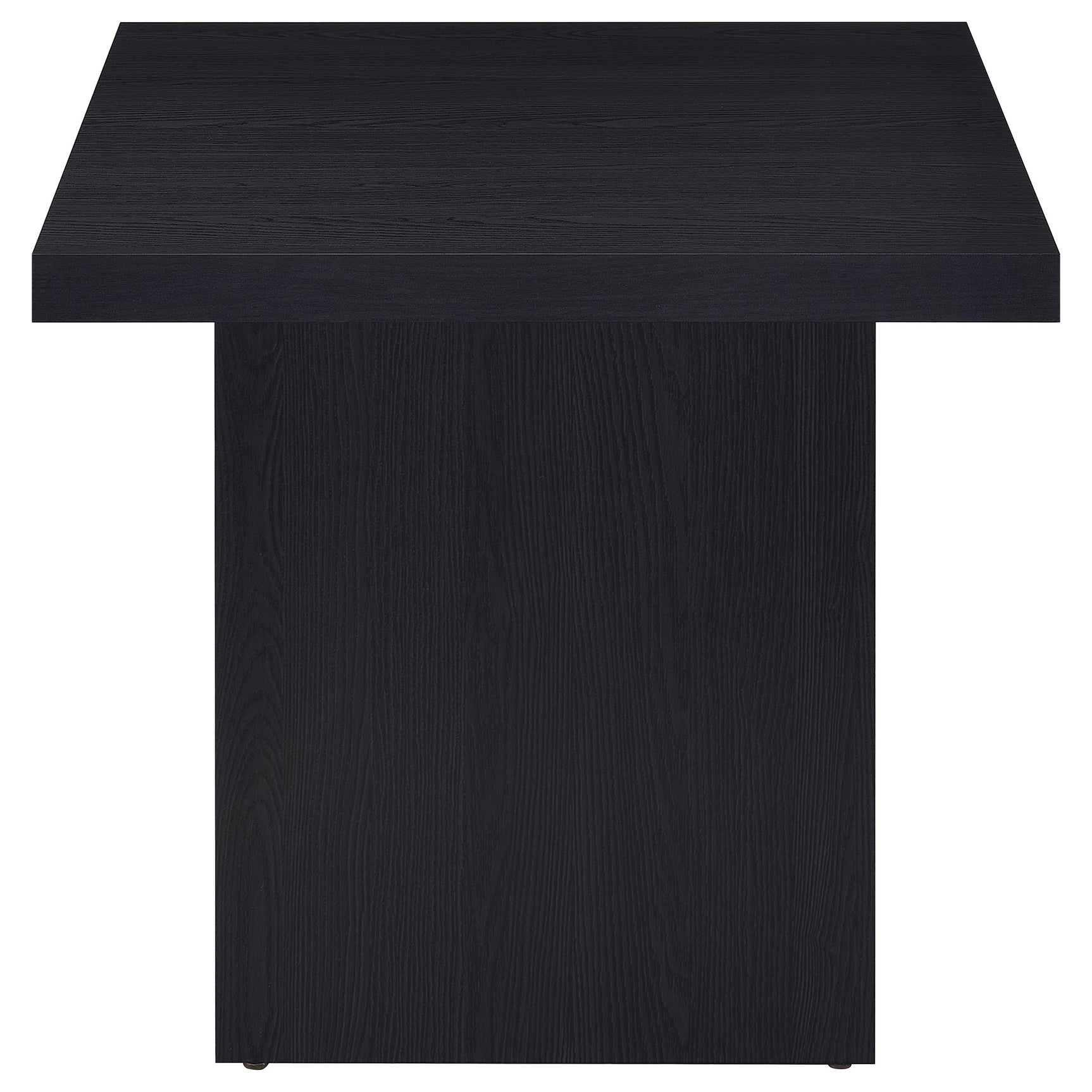 Max Square Engineered Laminate End Side Table Black - Tampa Furniture Outlet