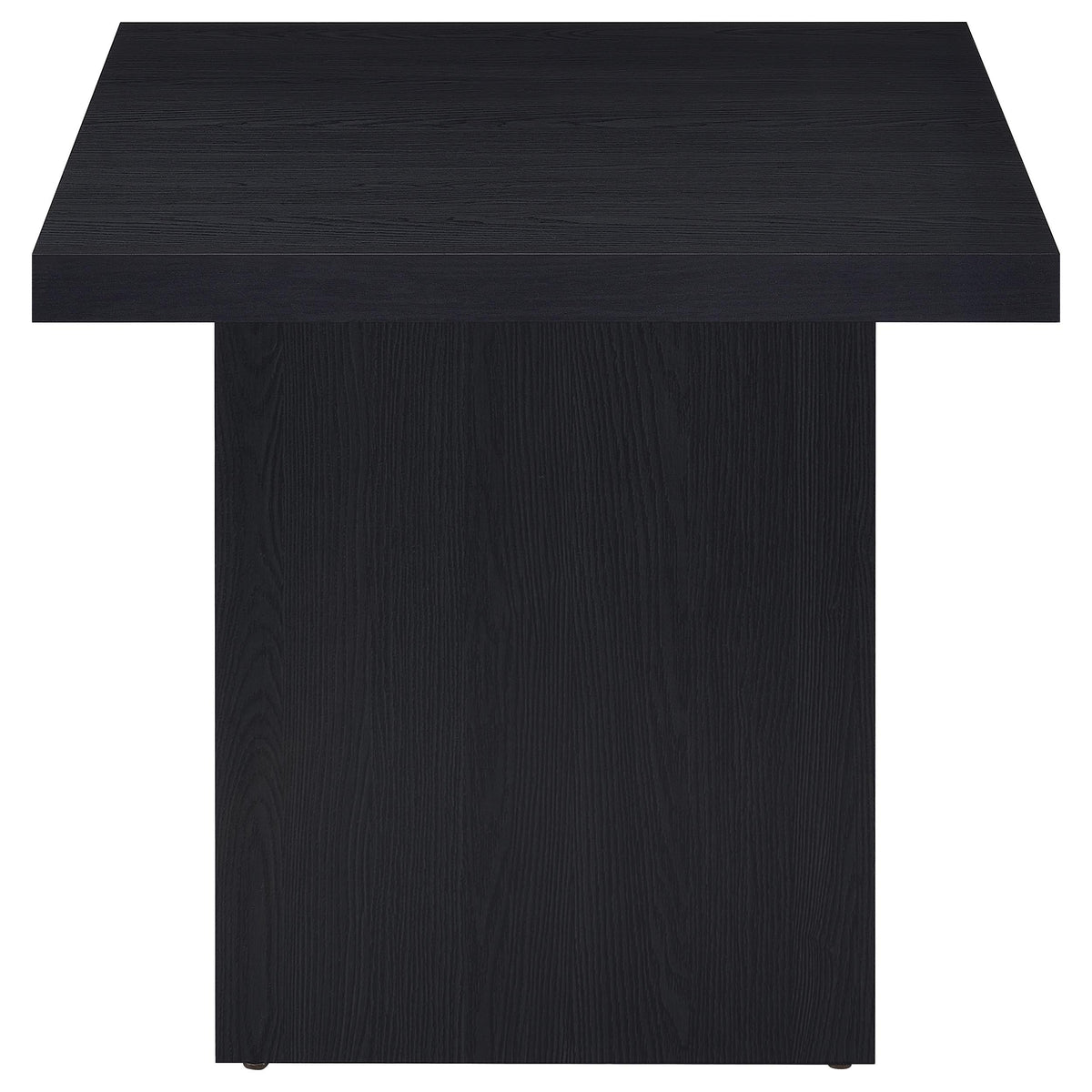 Max 2-piece Rectangular Coffee and End Table Set Black