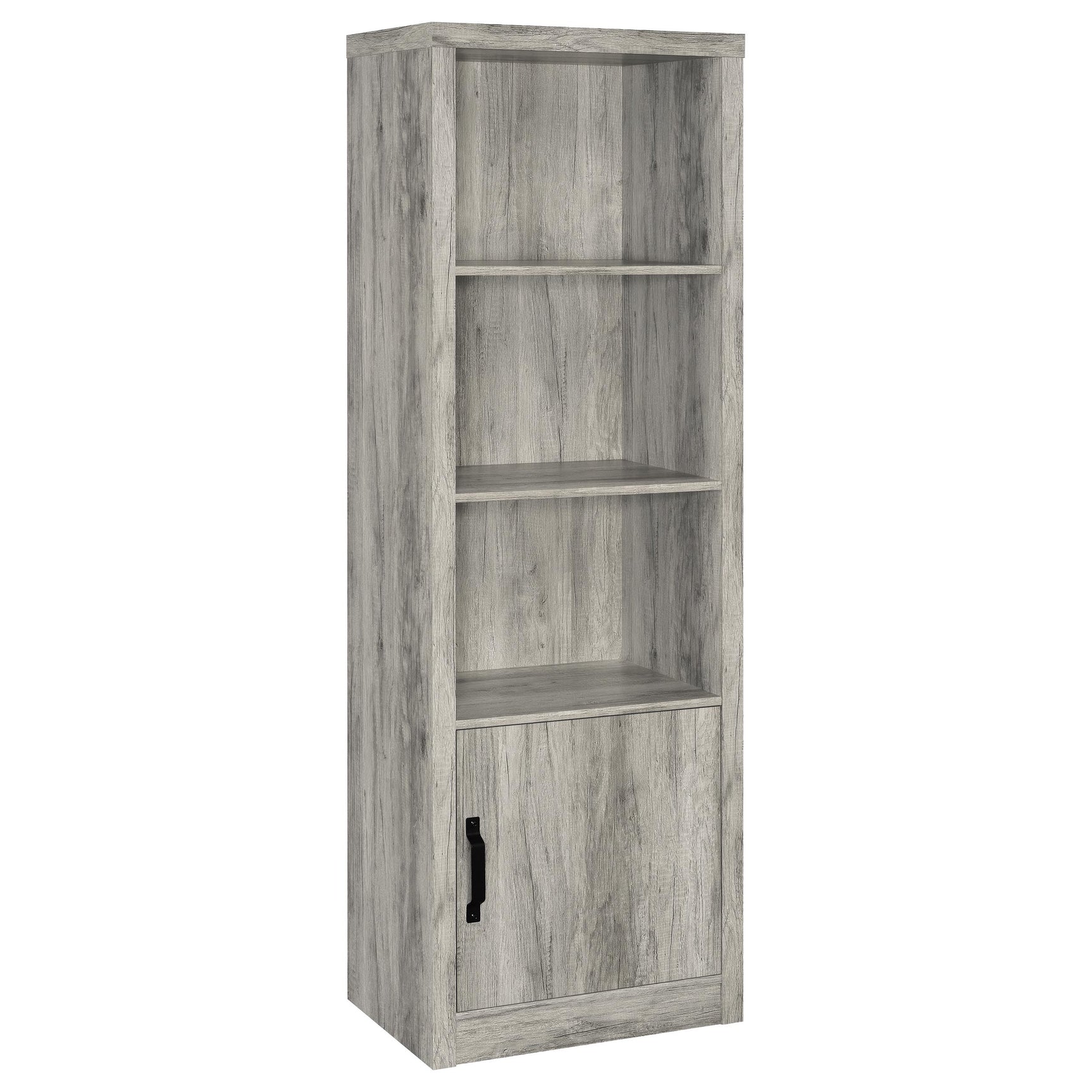 Tampa Furniture Outlet - Coaster - Burke 4-shelf Engineered Wood Media Tower Grey Driftwood - 707726