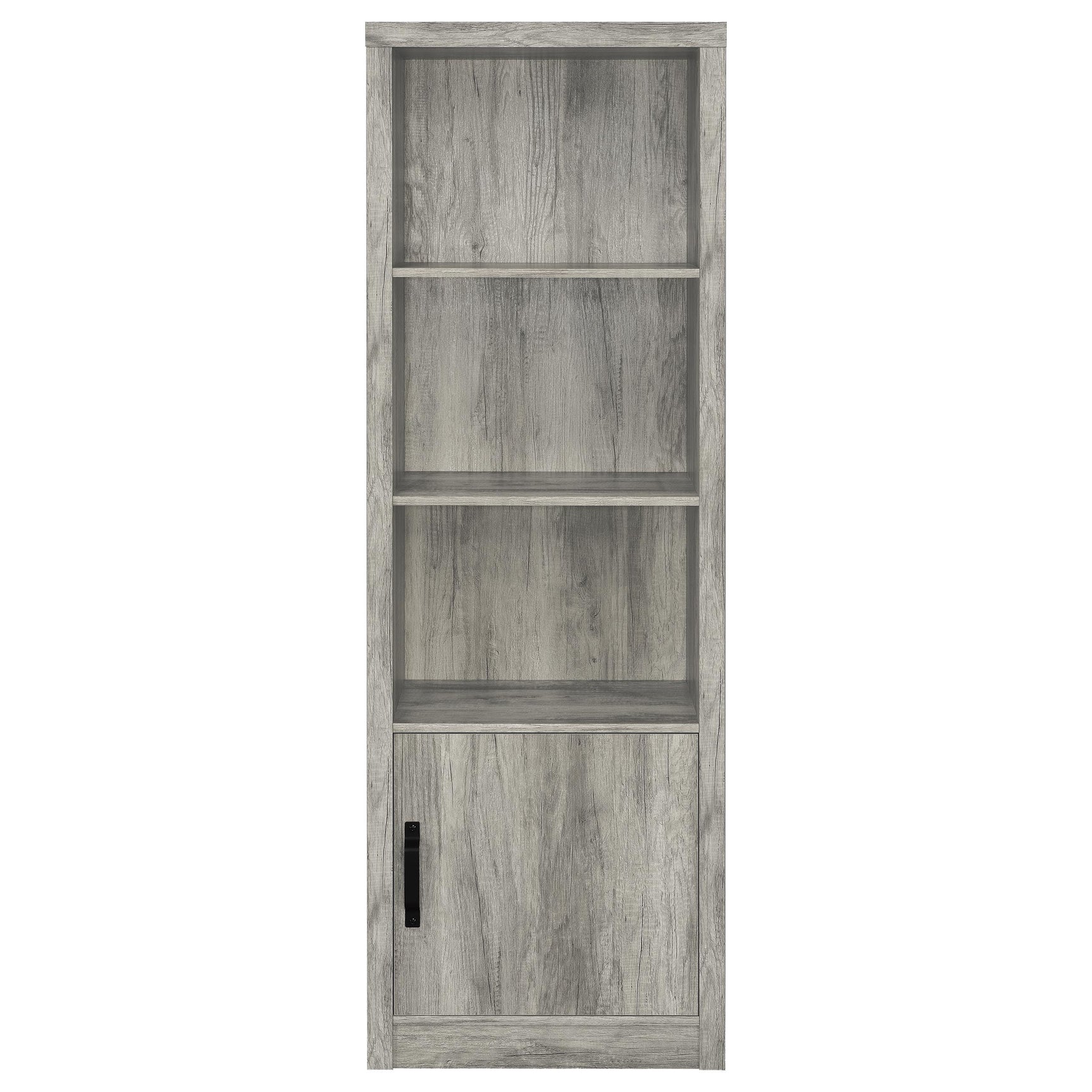 Burke 4-shelf Engineered Wood Media Tower Grey Driftwood