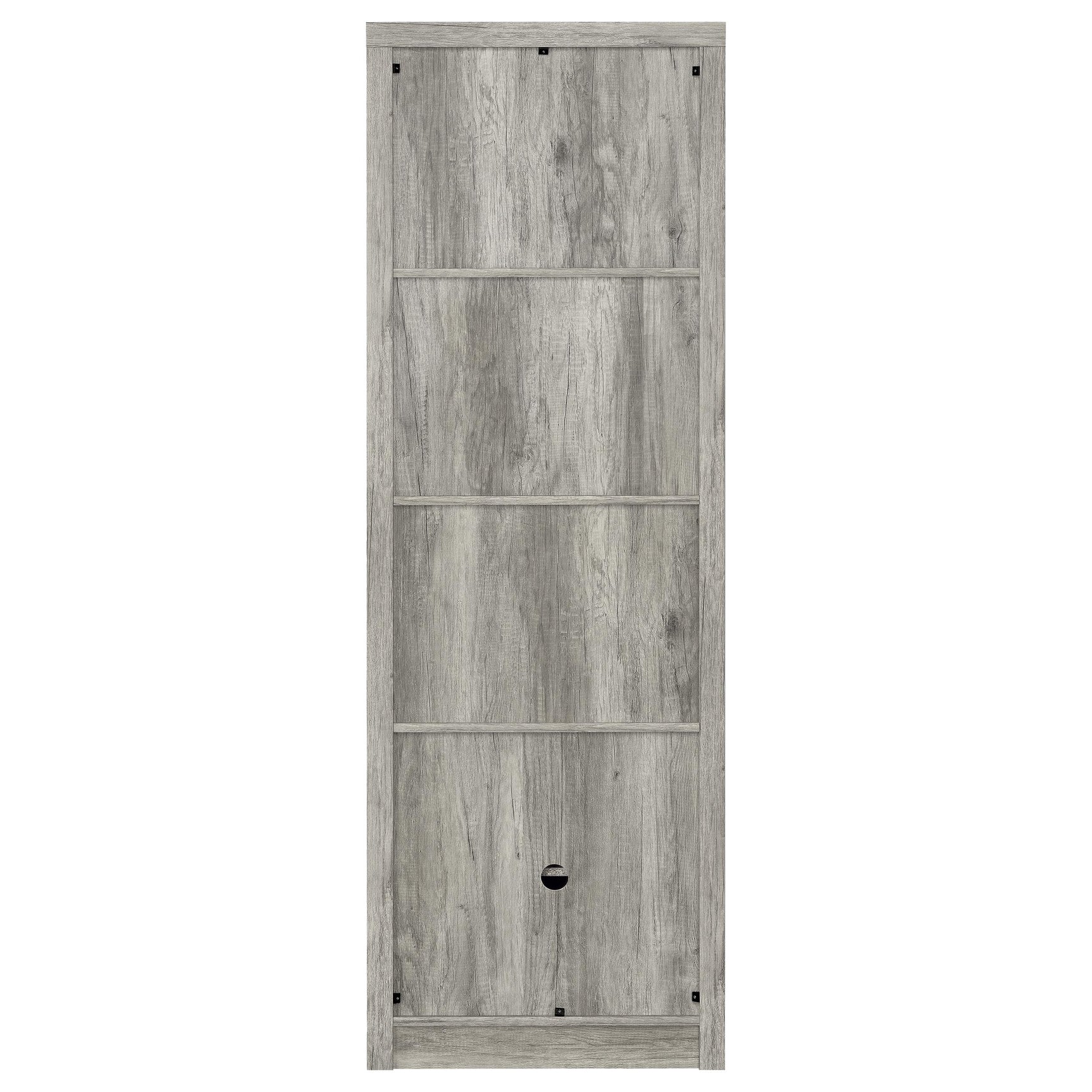 Burke 4-shelf Engineered Wood Media Tower Grey Driftwood