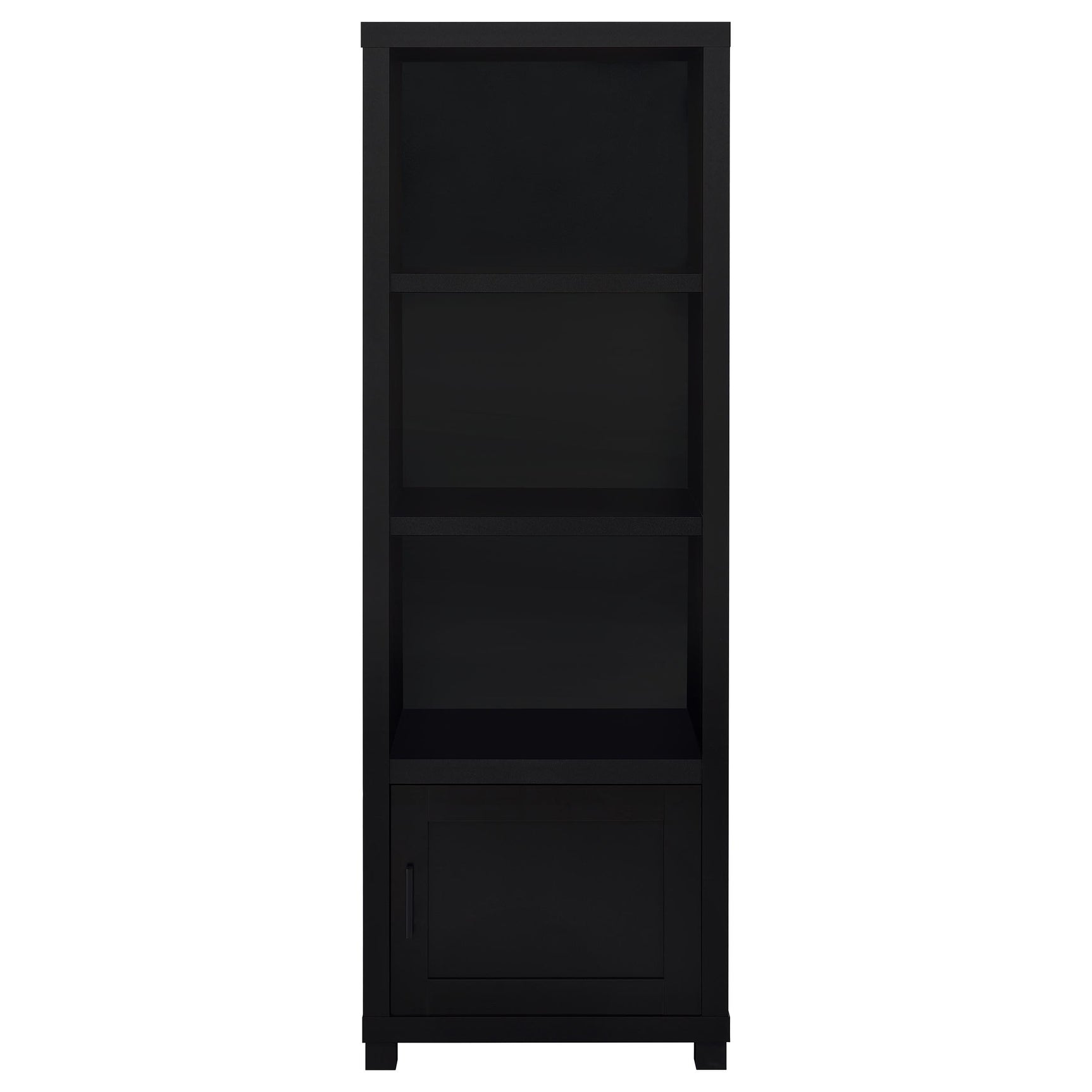 Jupiter 3-shelf Engineered Wood Media Tower Black - Tampa Furniture Outlet