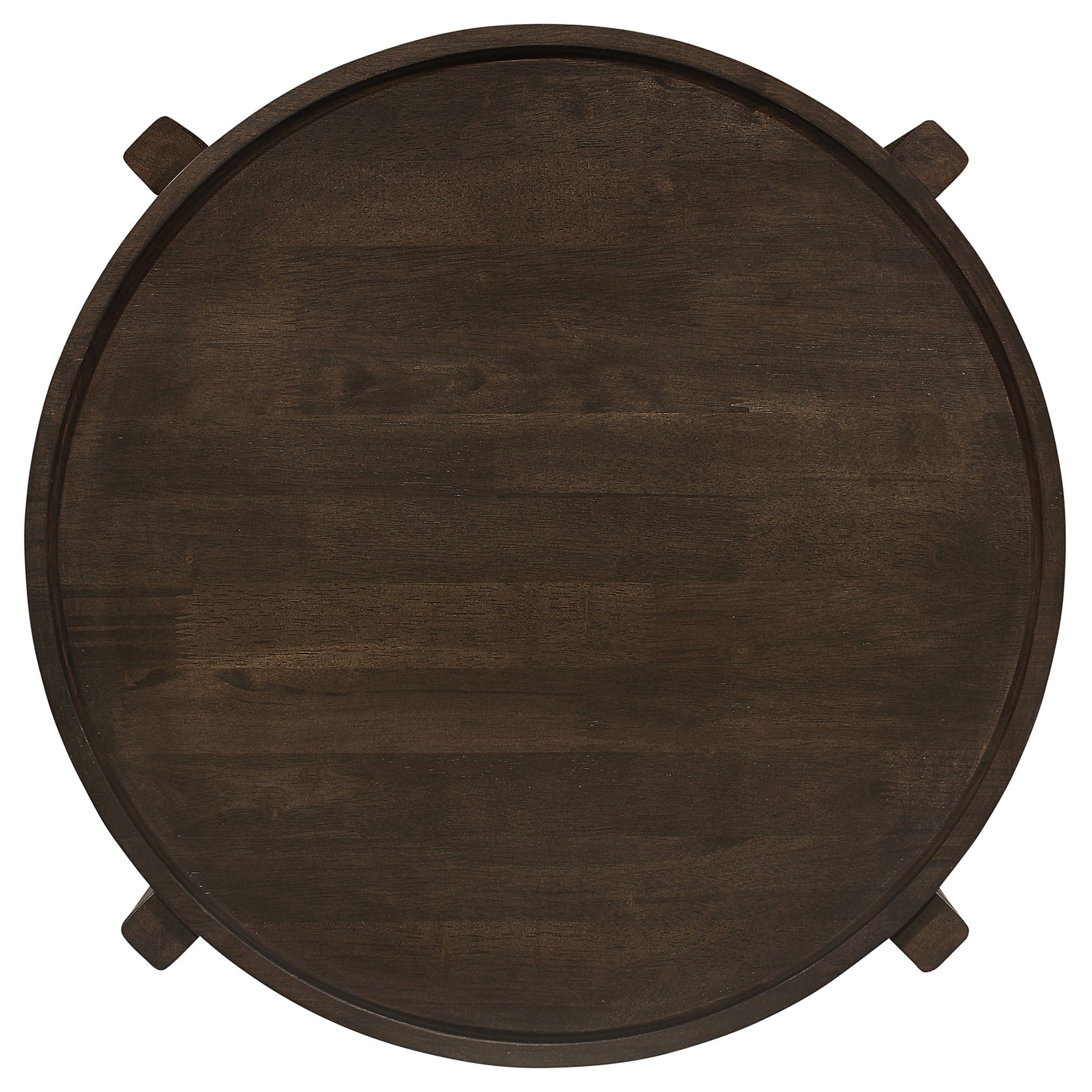 Cota 2-piece Solid Wood Coffee and End Table Set Dark Brown - Tampa Furniture Outlet