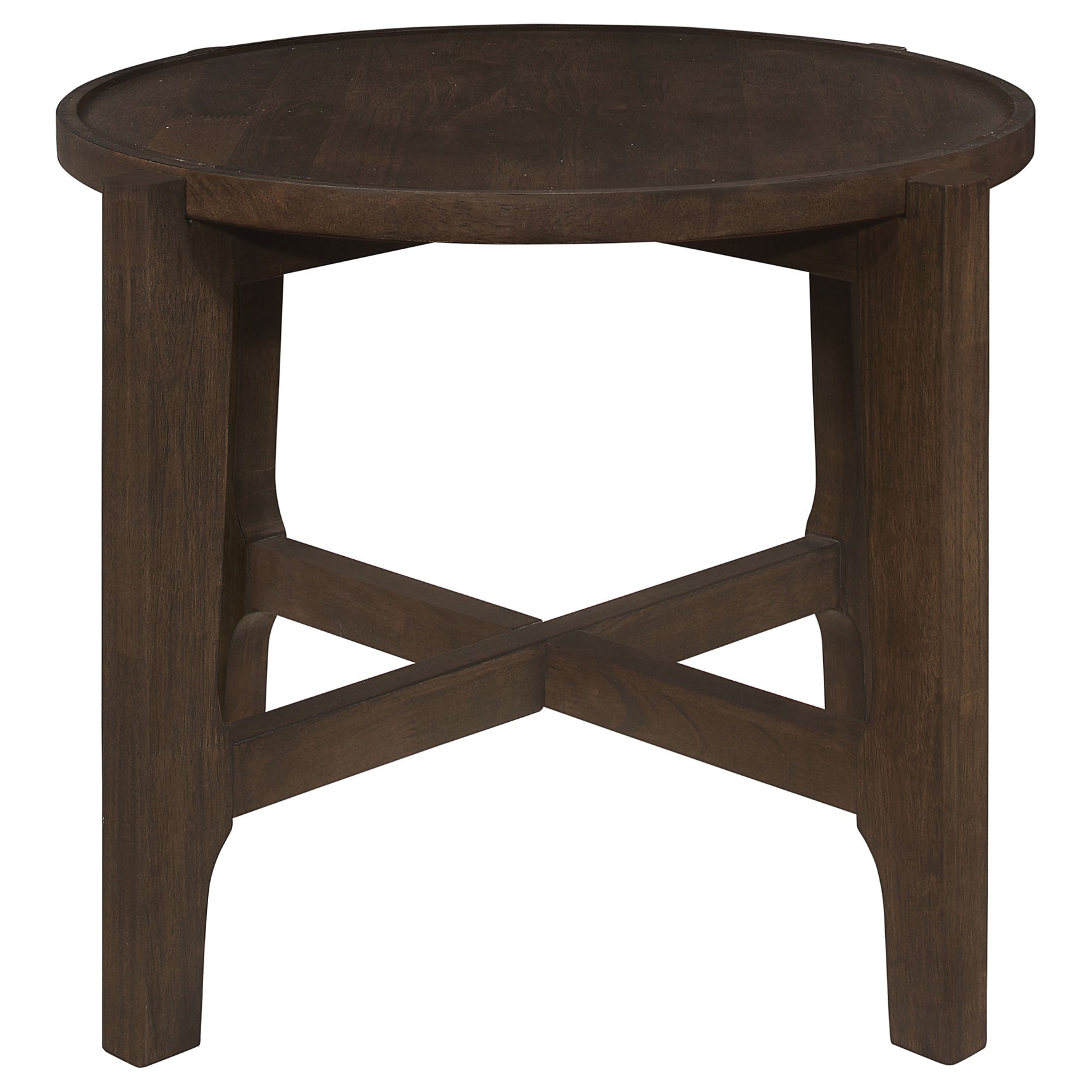 Cota 3-piece Solid Wood Coffee and End Table Set Dark Brown - Tampa Furniture Outlet