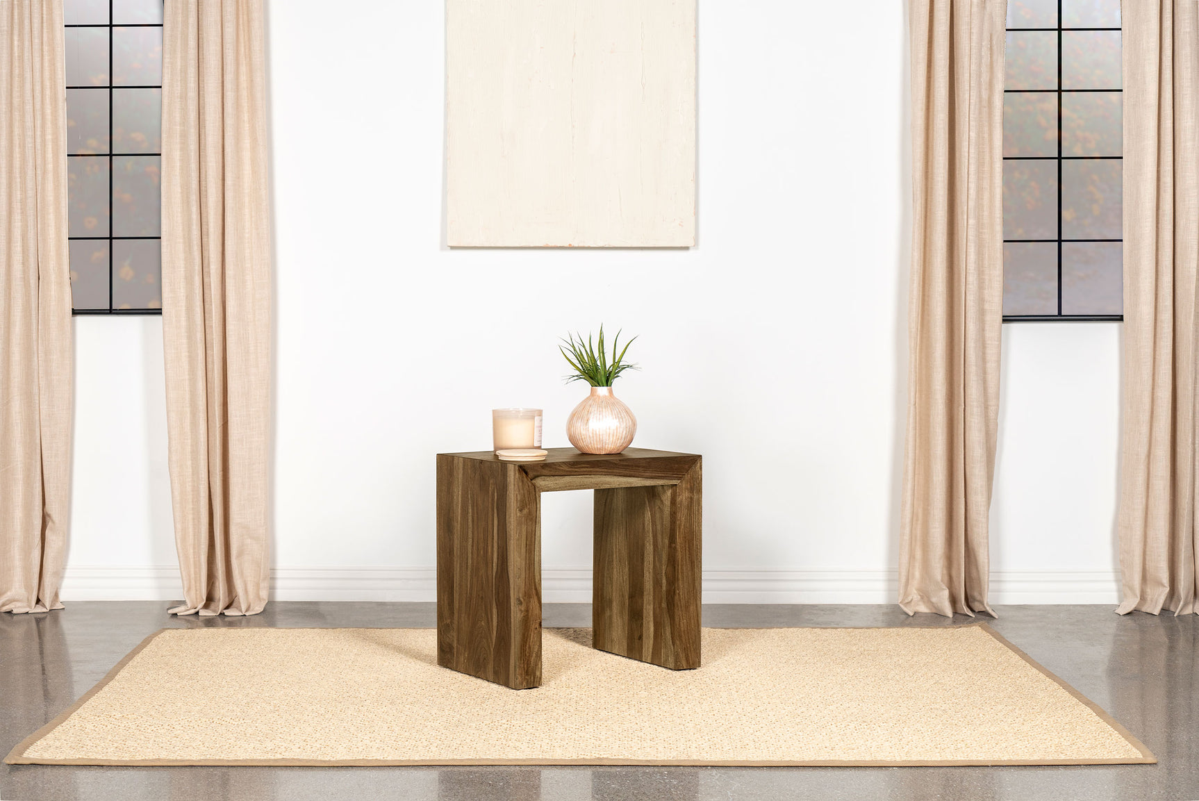 Odilia Rectangular Solid Wood End Table Auburn - Tampa Furniture Outlet