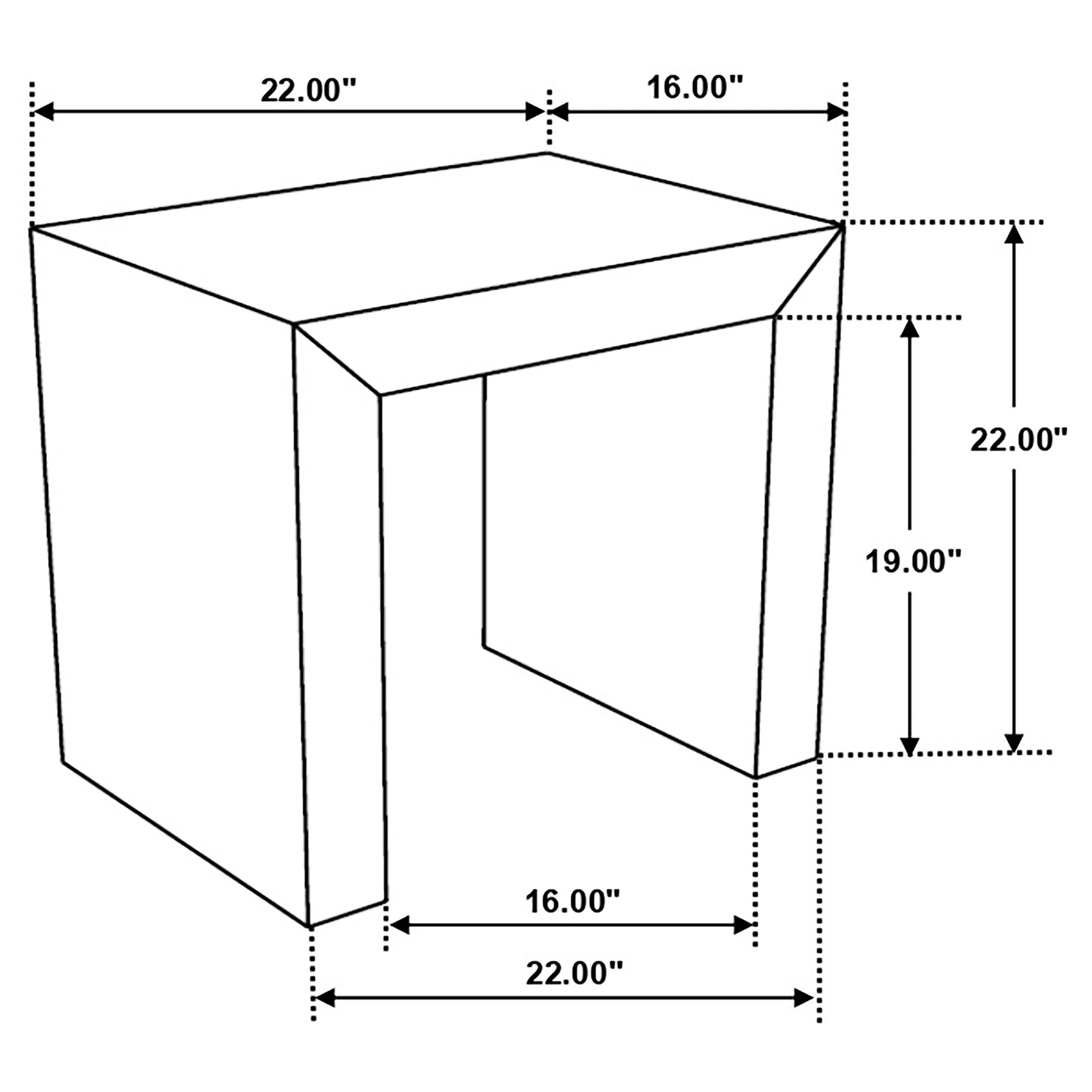 Odilia Rectangular Solid Wood End Table Auburn - Tampa Furniture Outlet