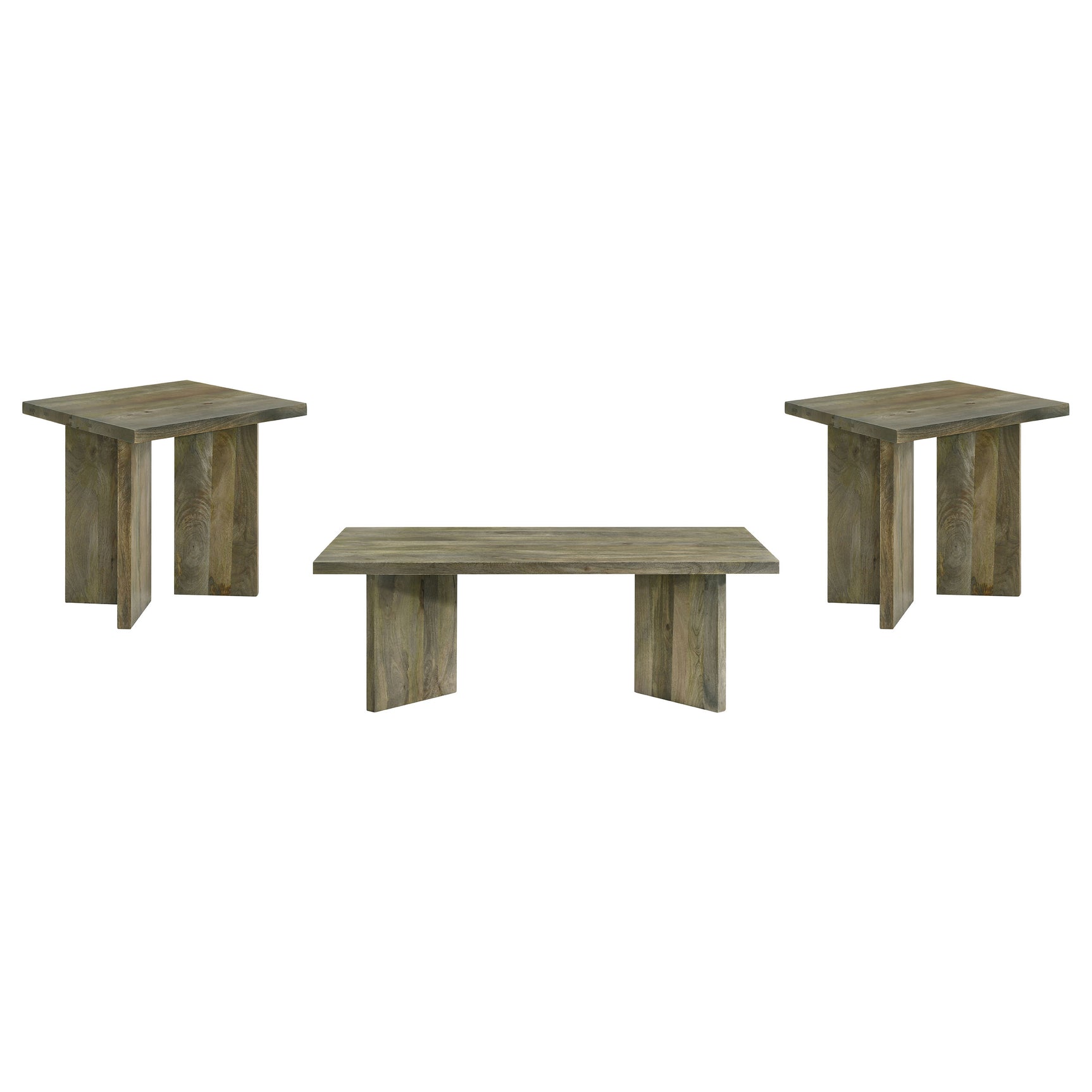 Andando 3-piece Coffee and End Table Set Mango Brown - Tampa Furniture Outlet