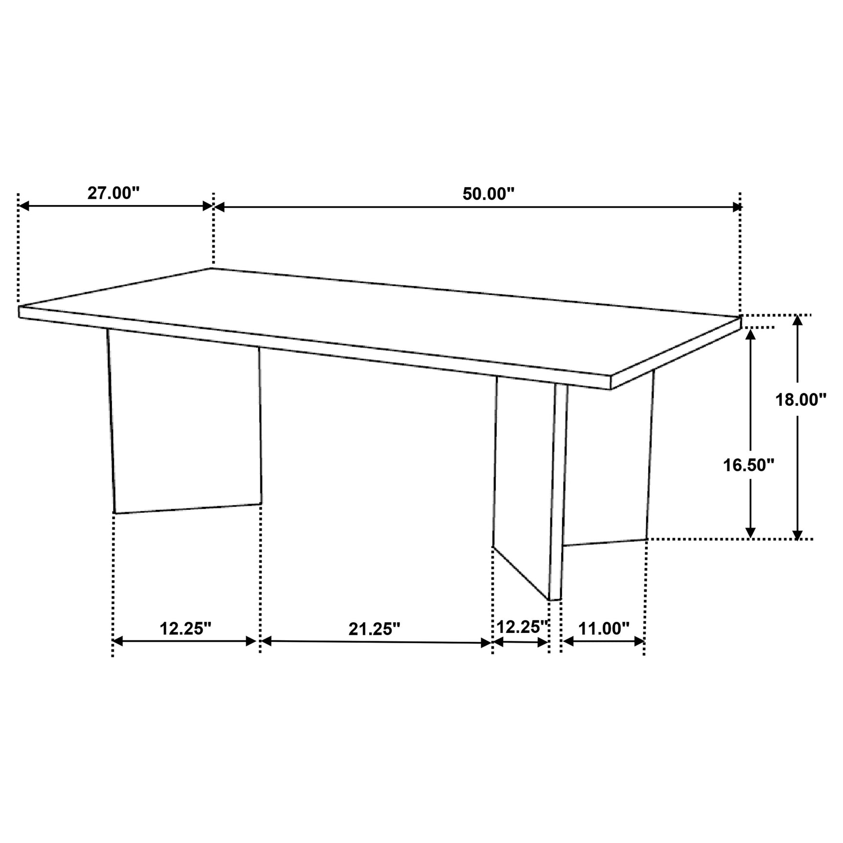 Andando Rectangular Solid Wood Coffee Table Mango Brown - Tampa Furniture Outlet