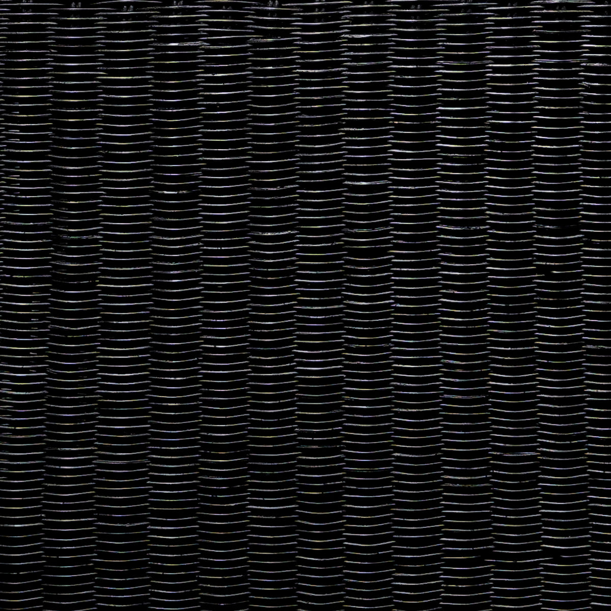 Cahya Woven Rattan Square End Table Black