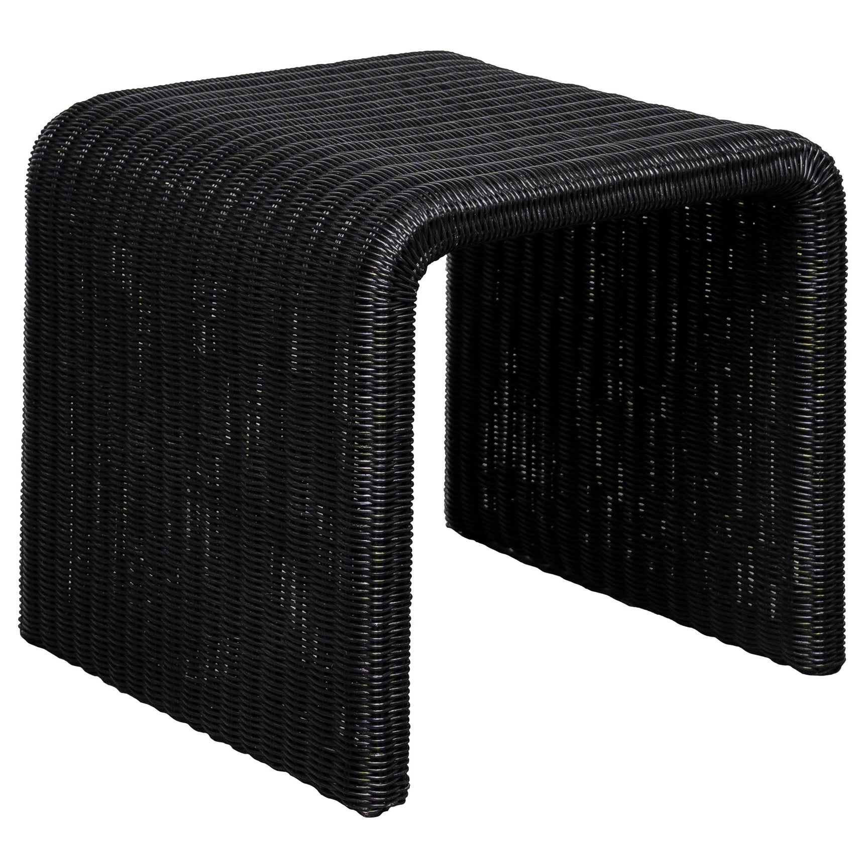 Cahya 3-piece Rattan Coffee and End Table Set Black - Tampa Furniture Outlet