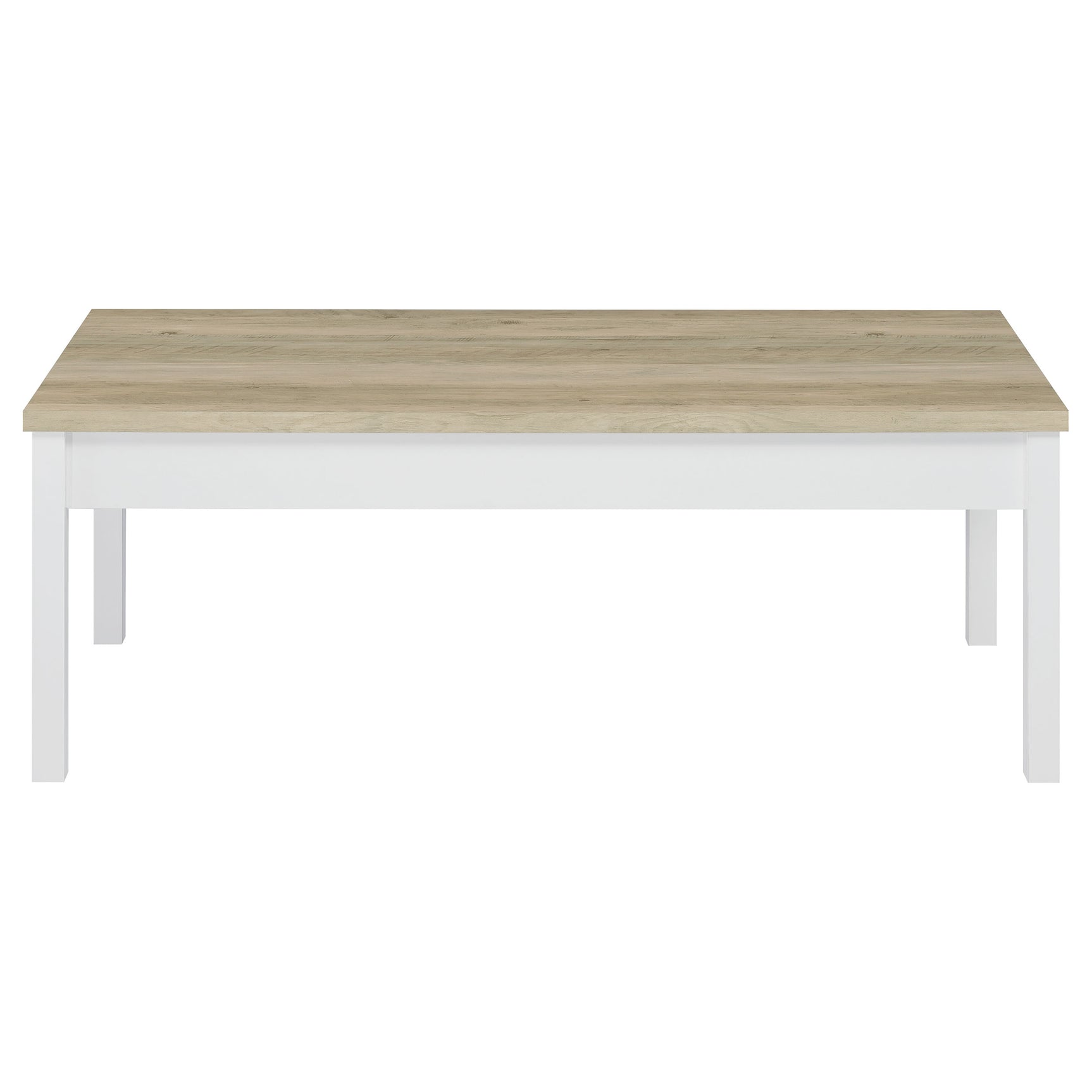 Stacie 3-piece Coffee Table Set Distressed Pine and White - Tampa Furniture Outlet