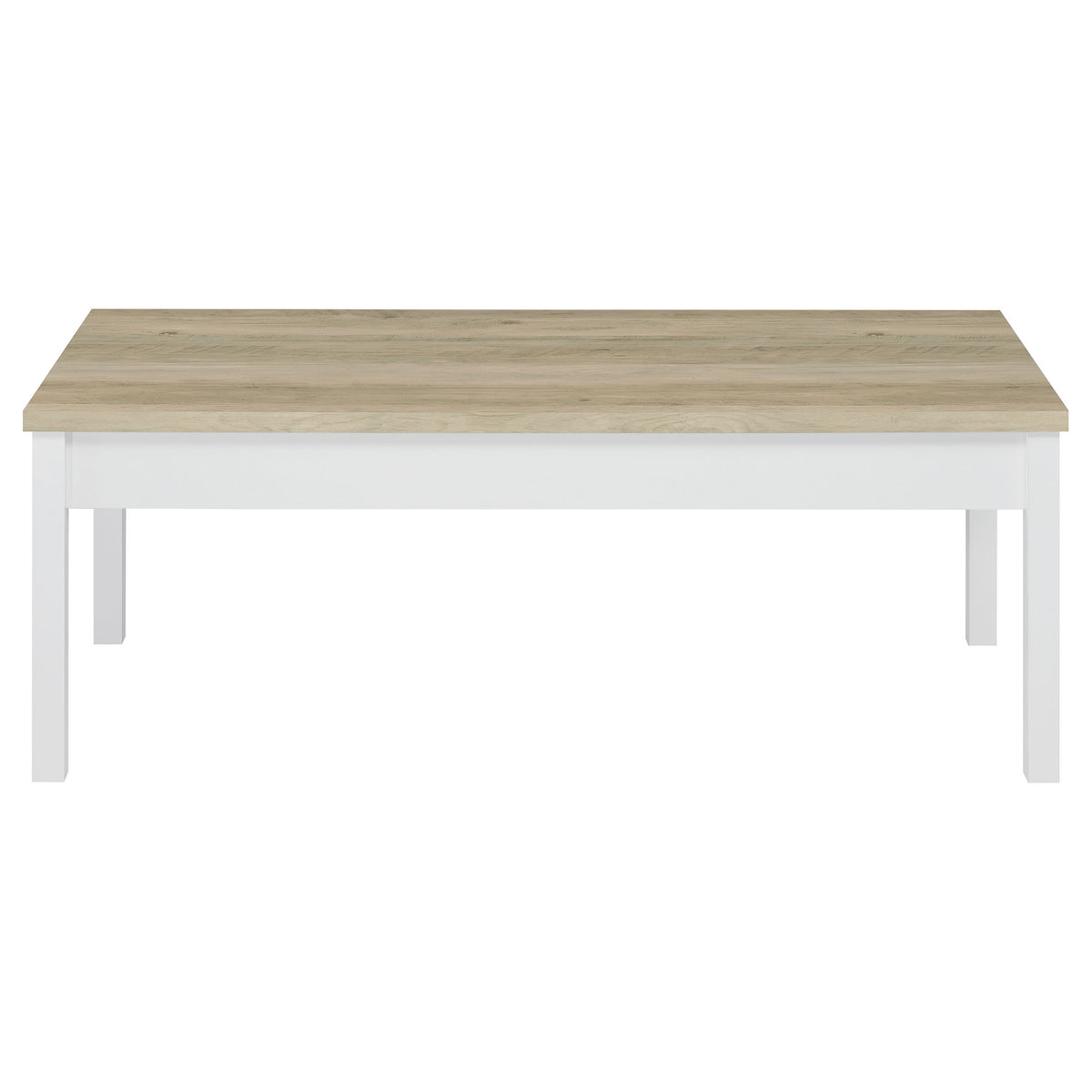 Stacie 3-piece Coffee Table Set Distressed Pine and White