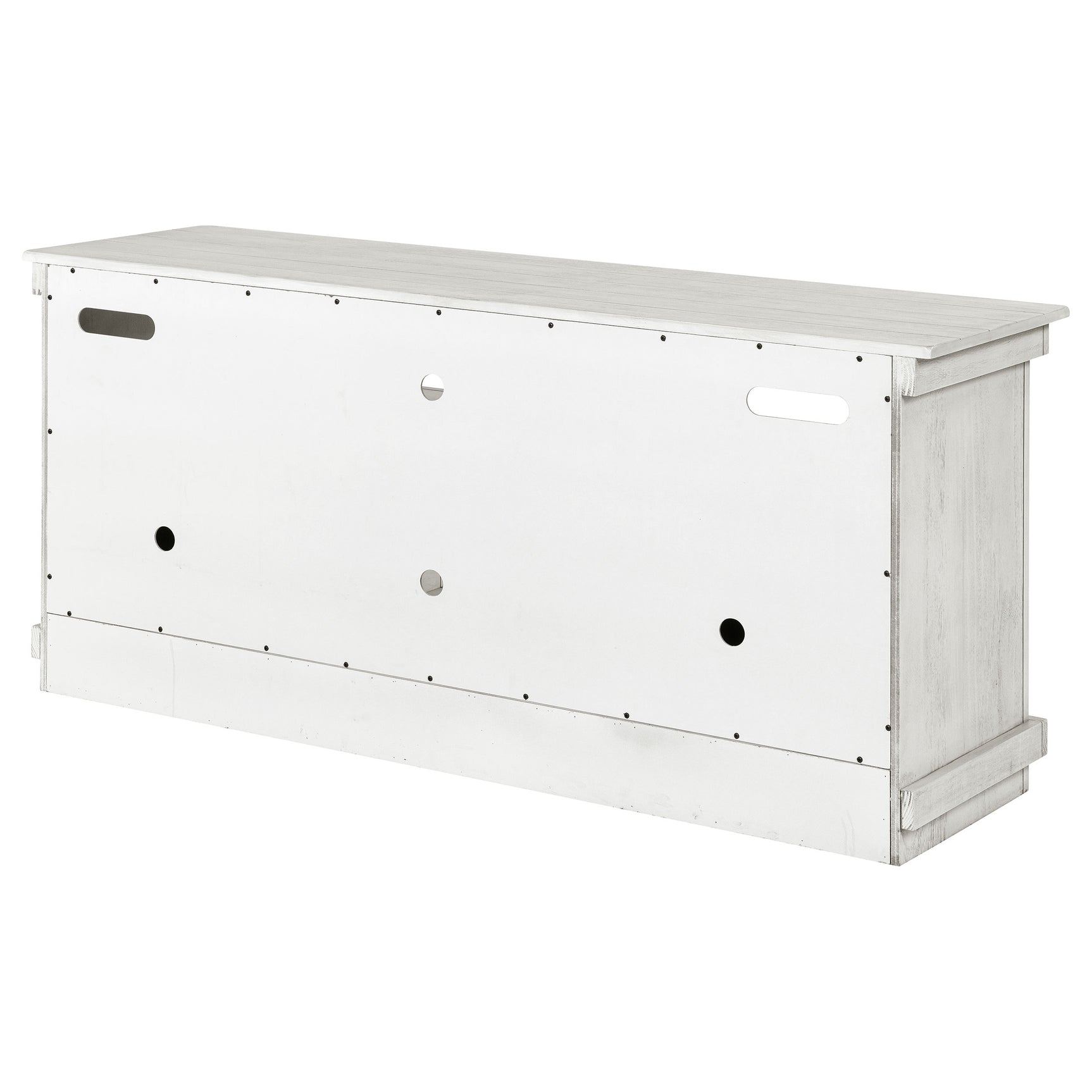 Payne 60-inch TV Stand Media Console Distressed White - Tampa Furniture Outlet
