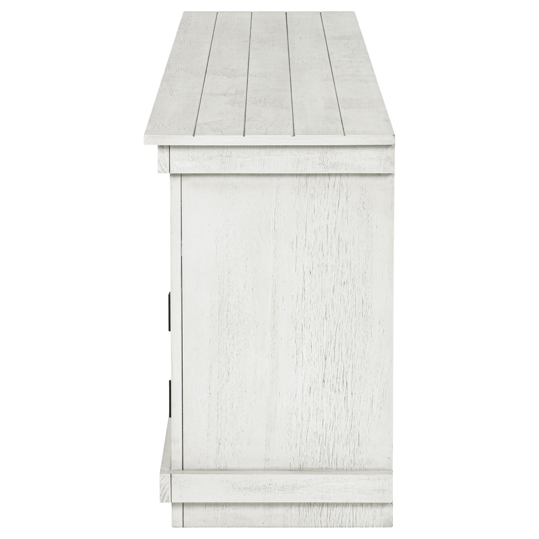 Payne 70-inch TV Stand Media Console Distressed White - Tampa Furniture Outlet