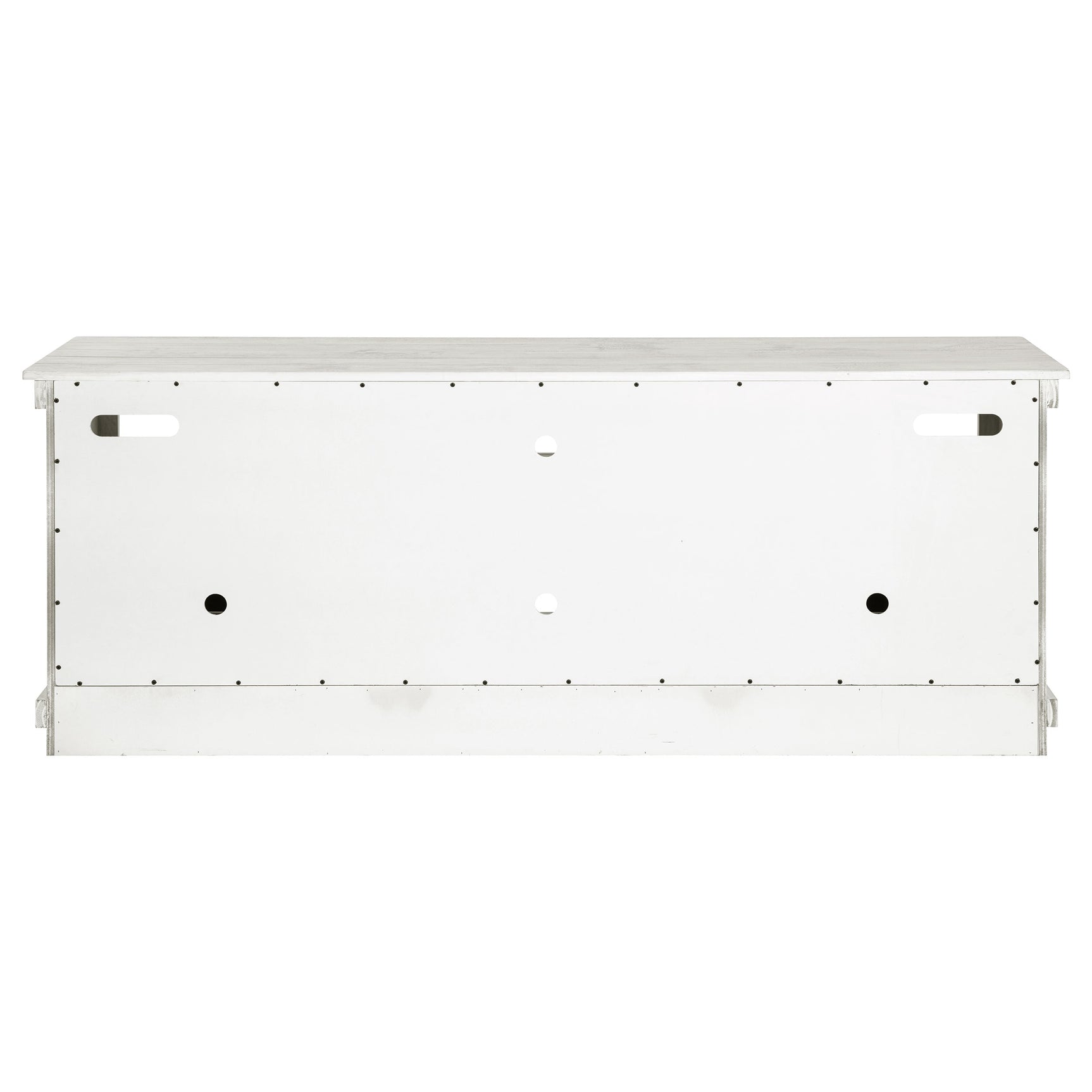 Payne 70-inch TV Stand Media Console Distressed White - Tampa Furniture Outlet