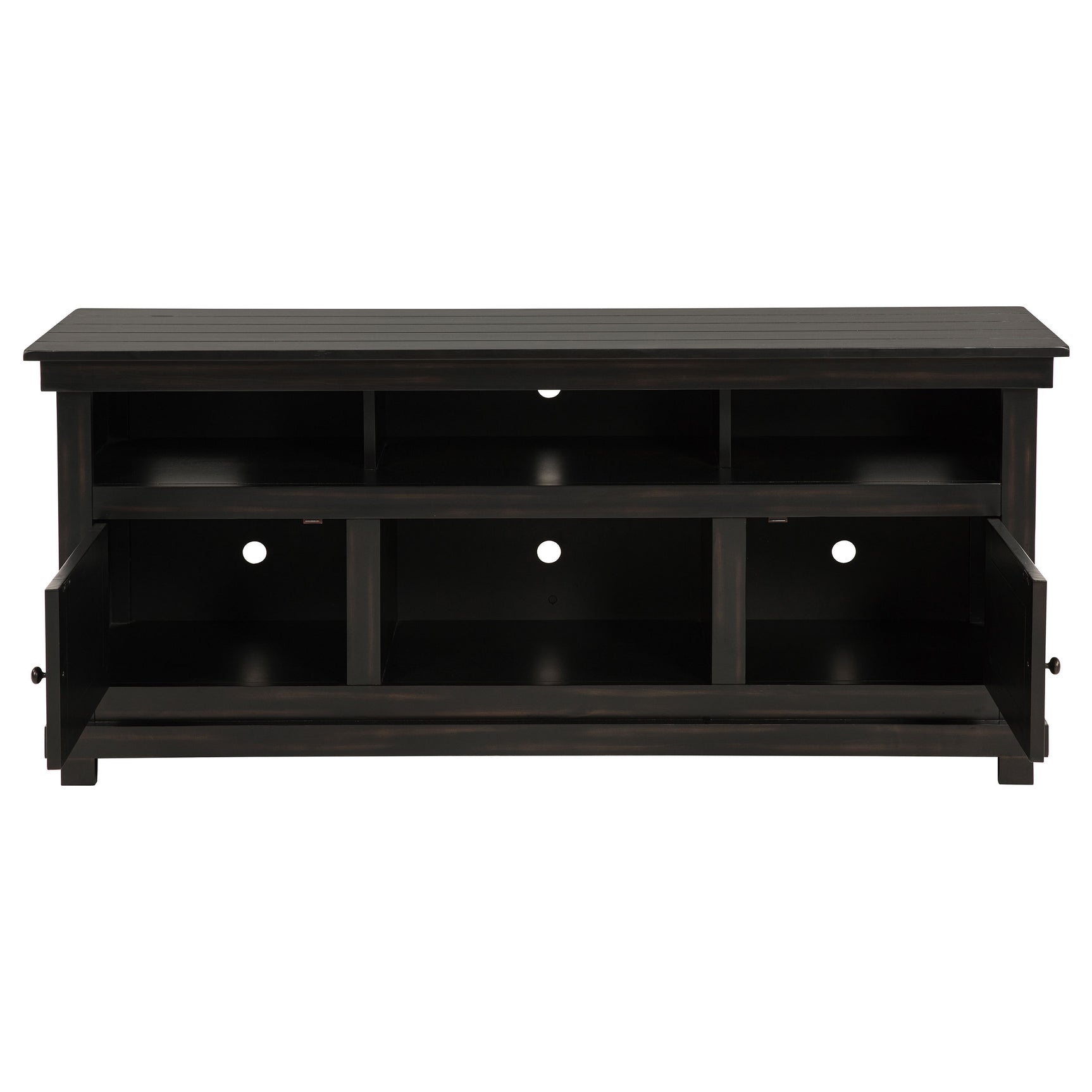 Payne 60-inch TV Stand Media Console Distressed Java - Tampa Furniture Outlet
