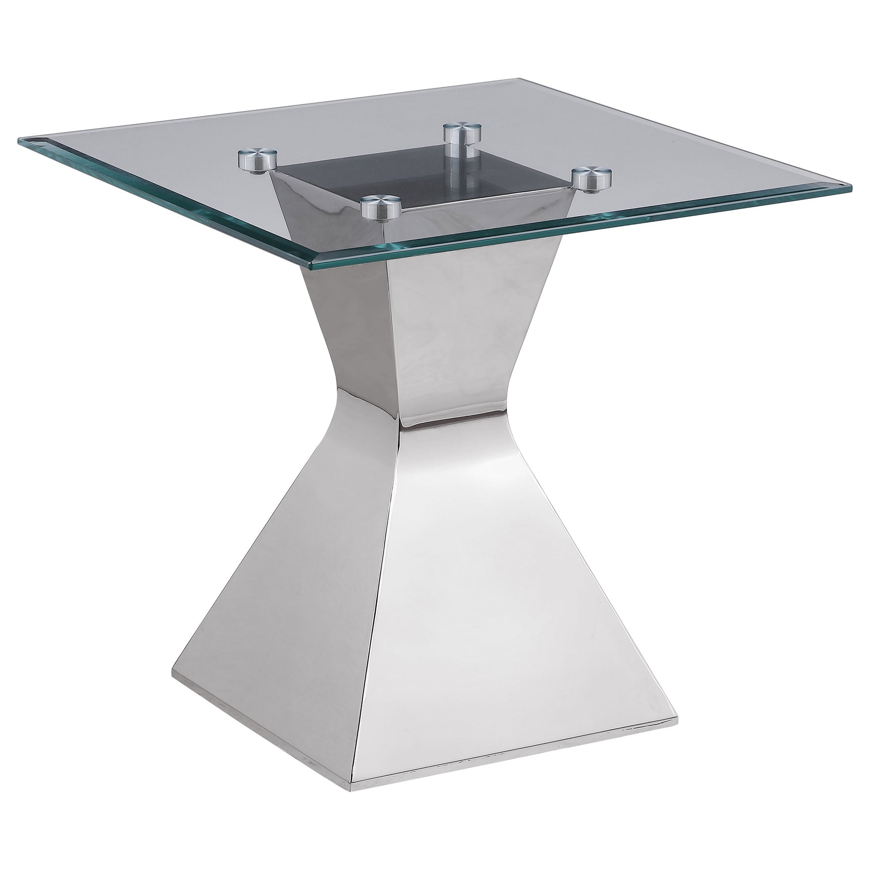 Jenny 2-piece Rectangular Coffee and End Table Set Chrome - Tampa Furniture Outlet