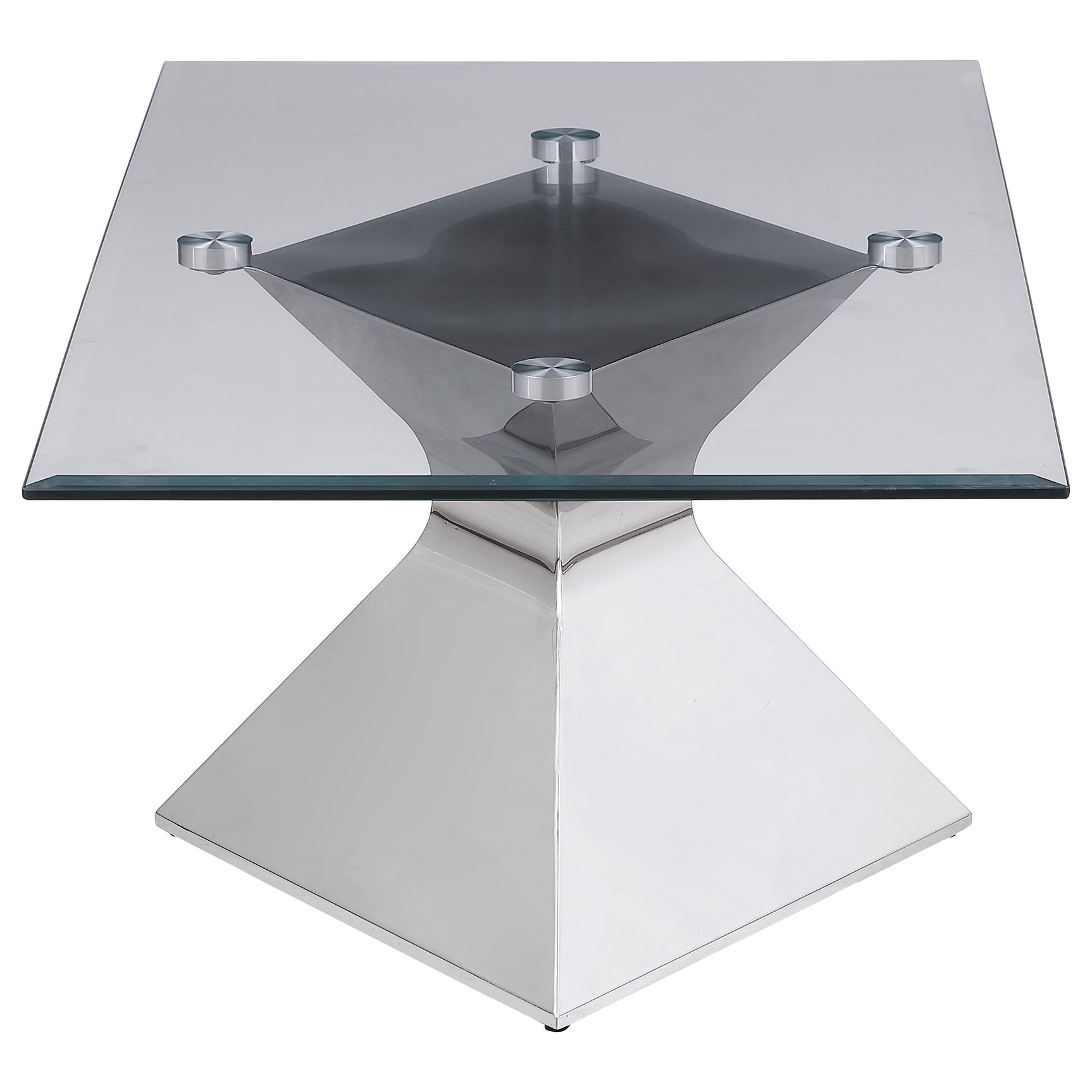 Jenny 3-piece Rectangular Coffee and End Table Set Chrome - Tampa Furniture Outlet