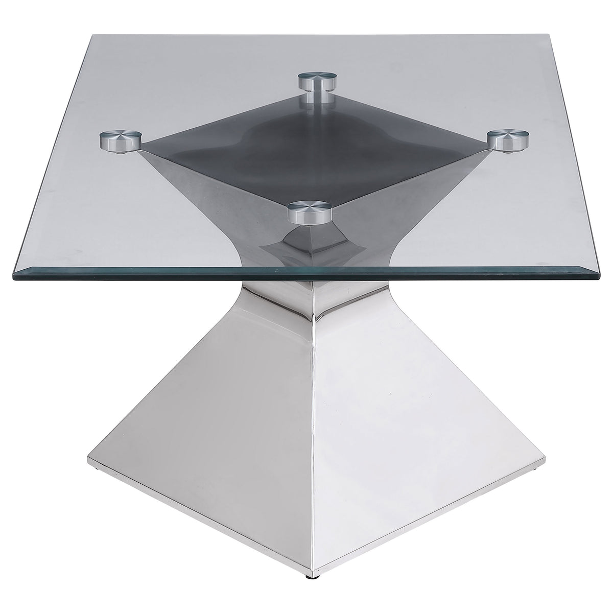 Jenny 3-piece Rectangular Coffee and End Table Set Chrome