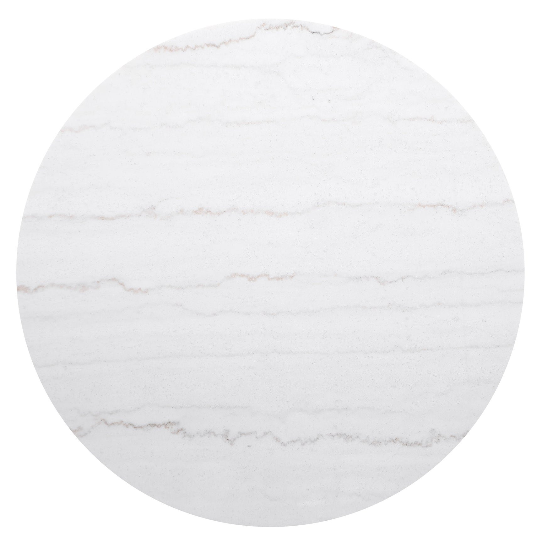 Jason Round White Marble Top Coffee Table Charcoal - Tampa Furniture Outlet