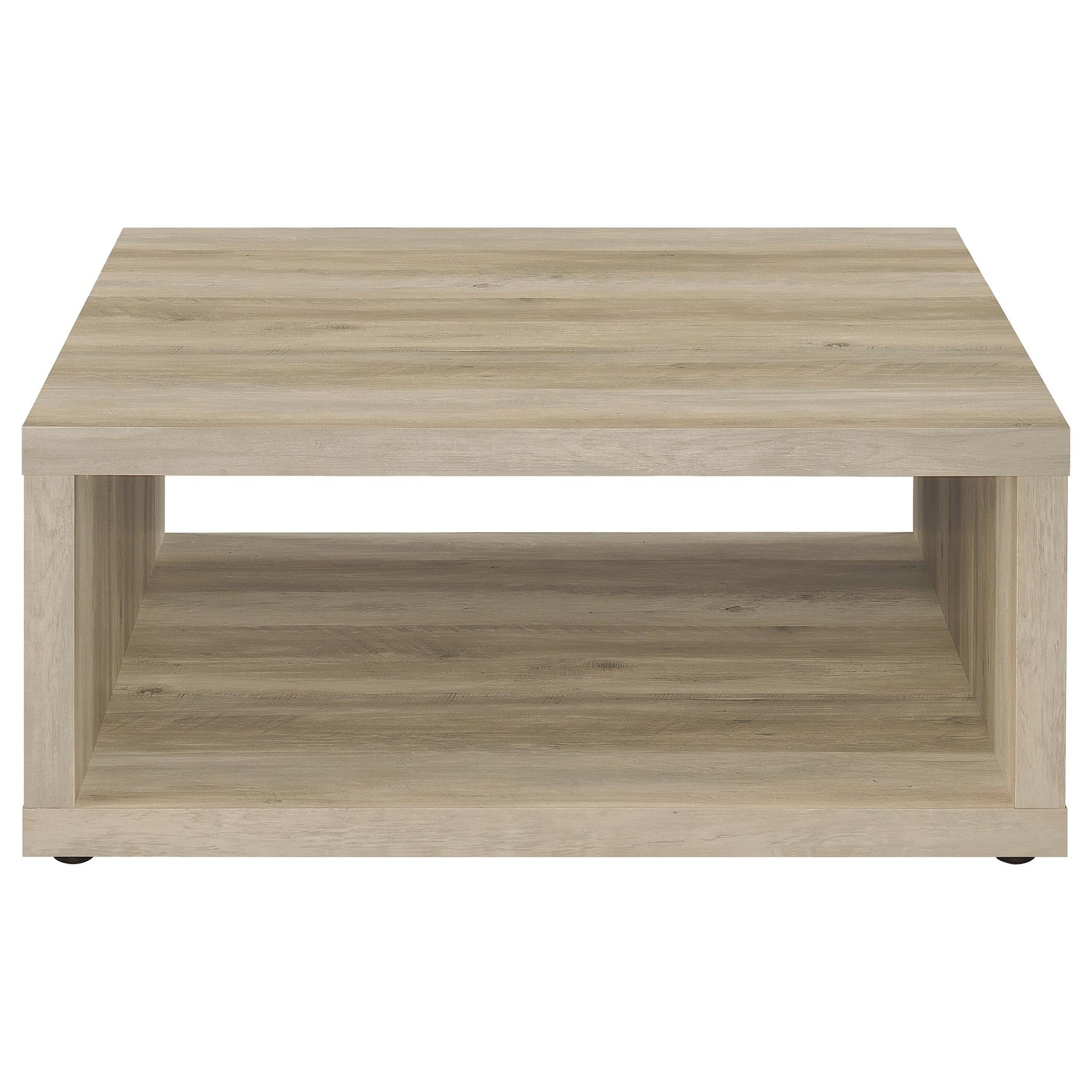 Frisco Square Engineered Wood Coffee Table Distressed Pine - Tampa Furniture Outlet