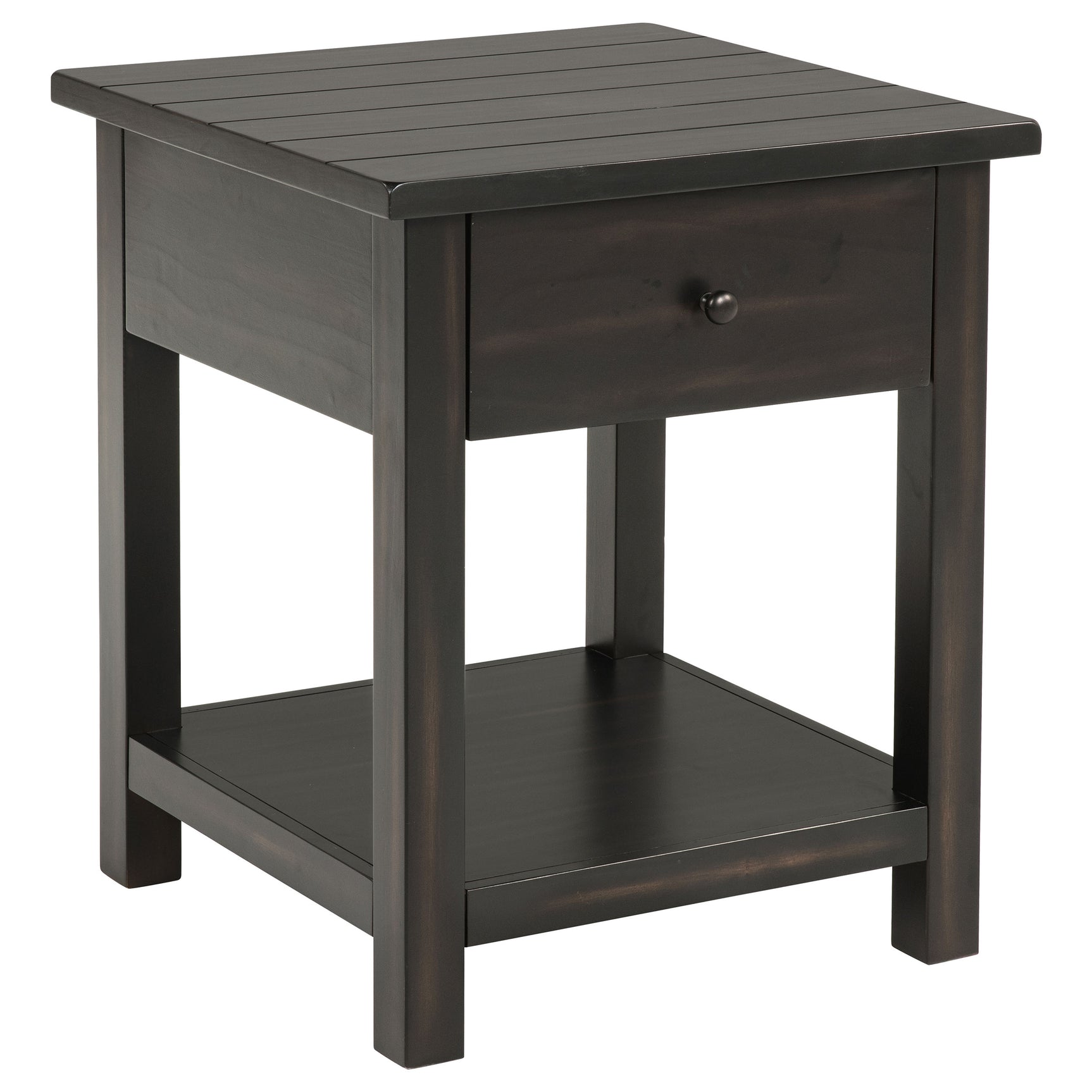 Tampa Furniture Outlet - Coaster - Payne 1-drawer Wood End Table with Shelf Distressed Java - 710567