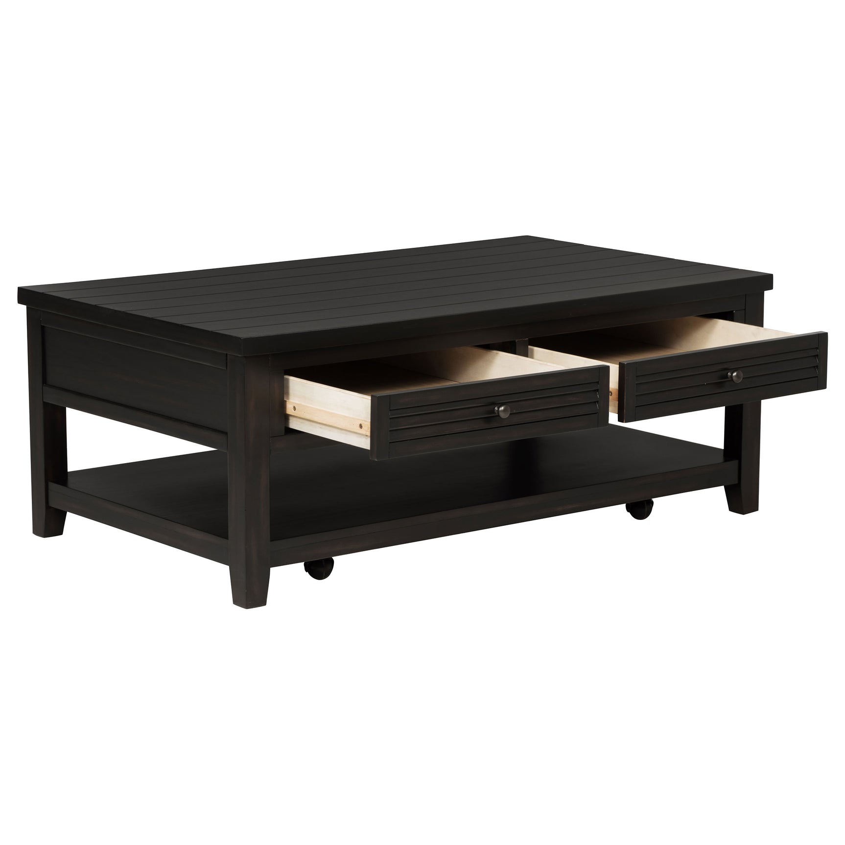 Concord 2-piece Coffee and End Table Set Distressed Java - Tampa Furniture Outlet
