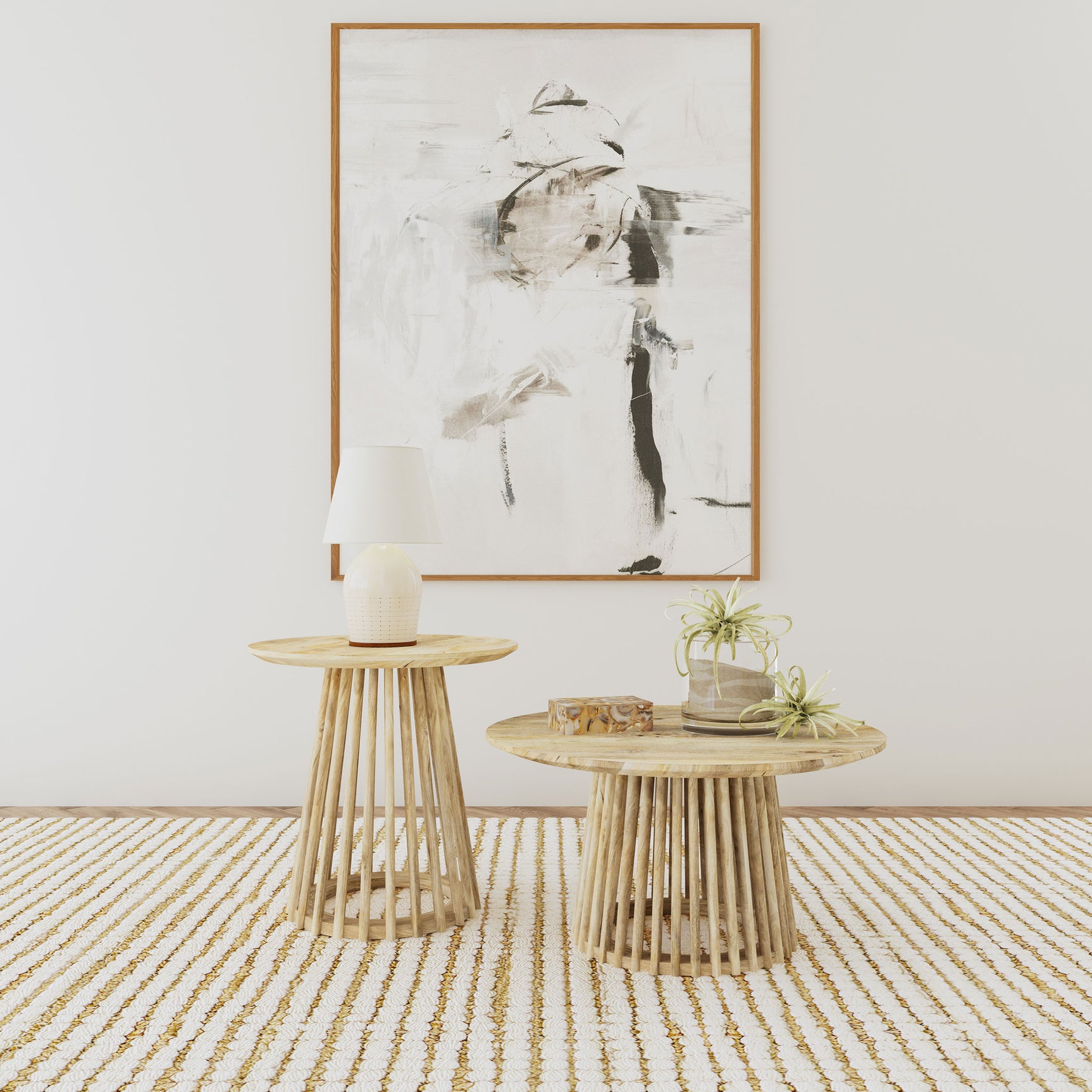 Tampa Furniture Outlet - Coaster - Touhy 2-piece Round Coffee and End Table Set Natural Mango - 710608-S2