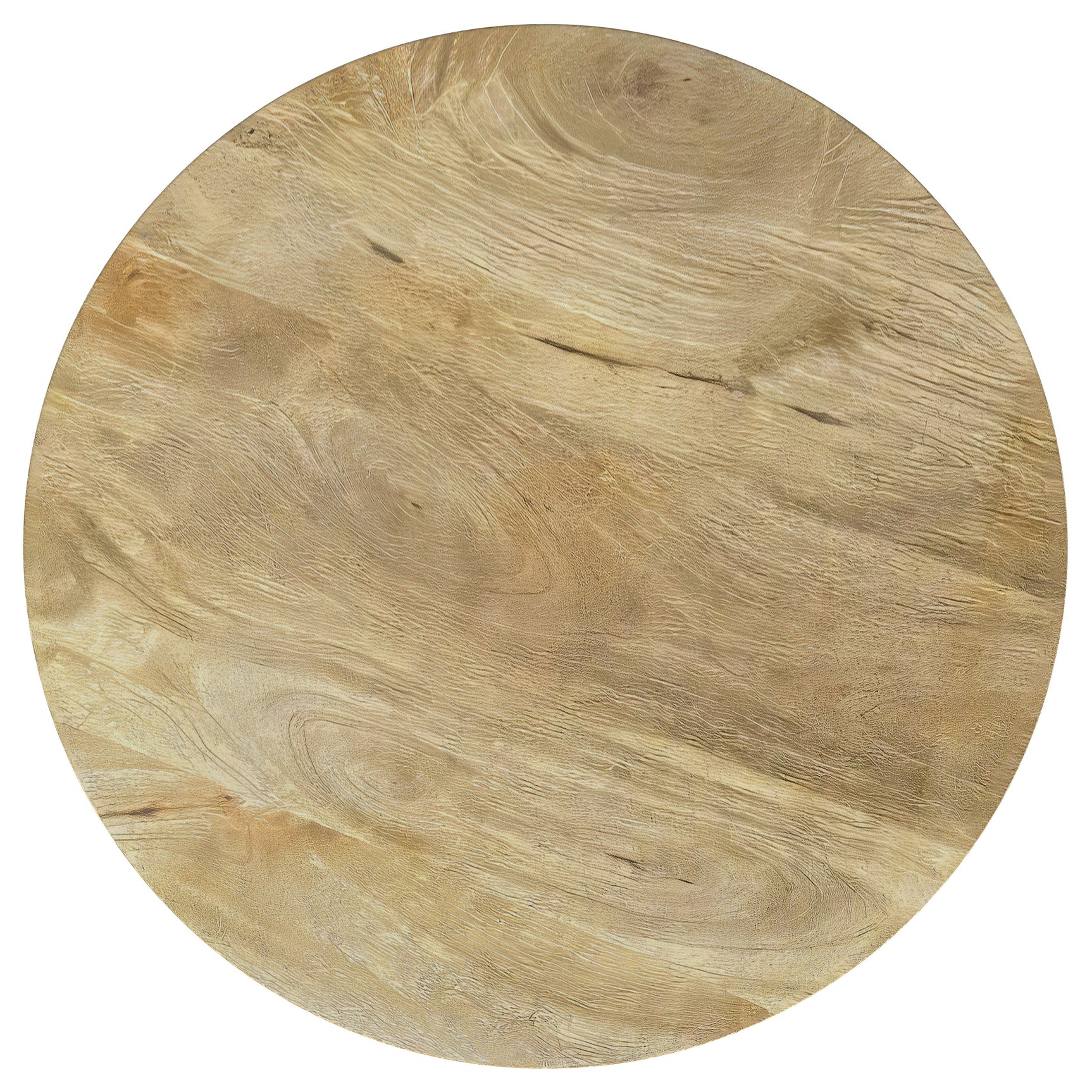Touhy 3-piece Round Coffee and End Table Set Natural Mango - Tampa Furniture Outlet