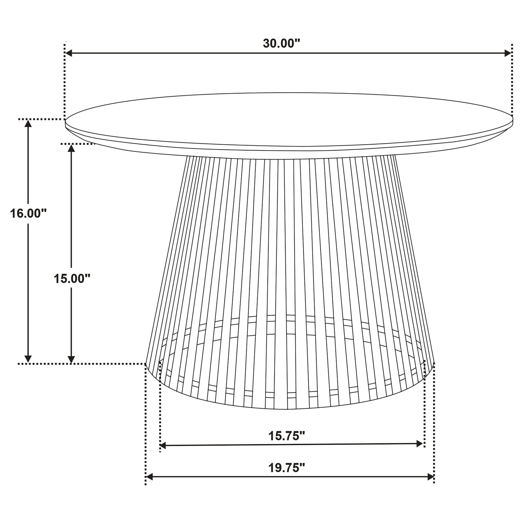Touhy 3-piece Round Coffee and End Table Set Natural Mango - Tampa Furniture Outlet
